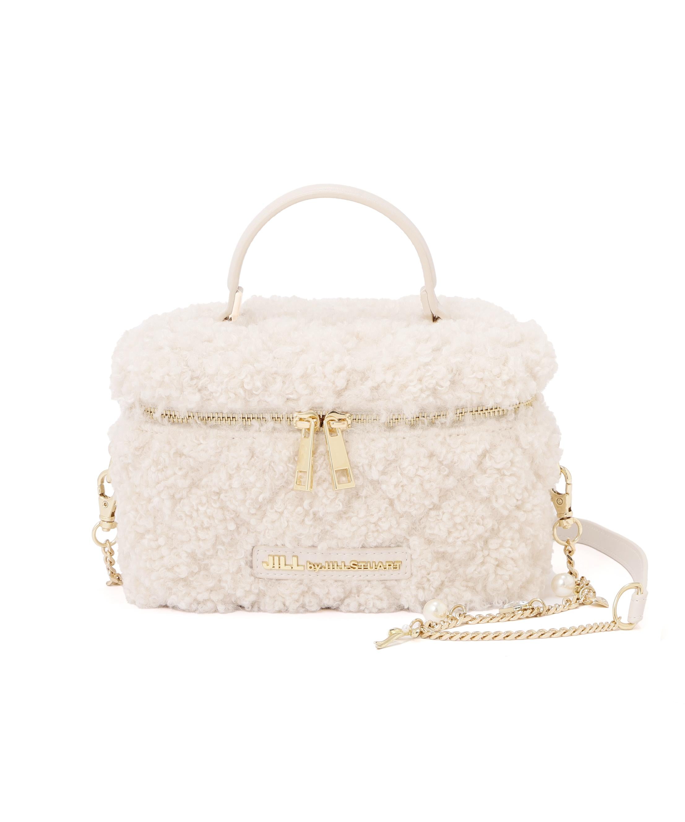 ボアバニティバッグ ホワイト