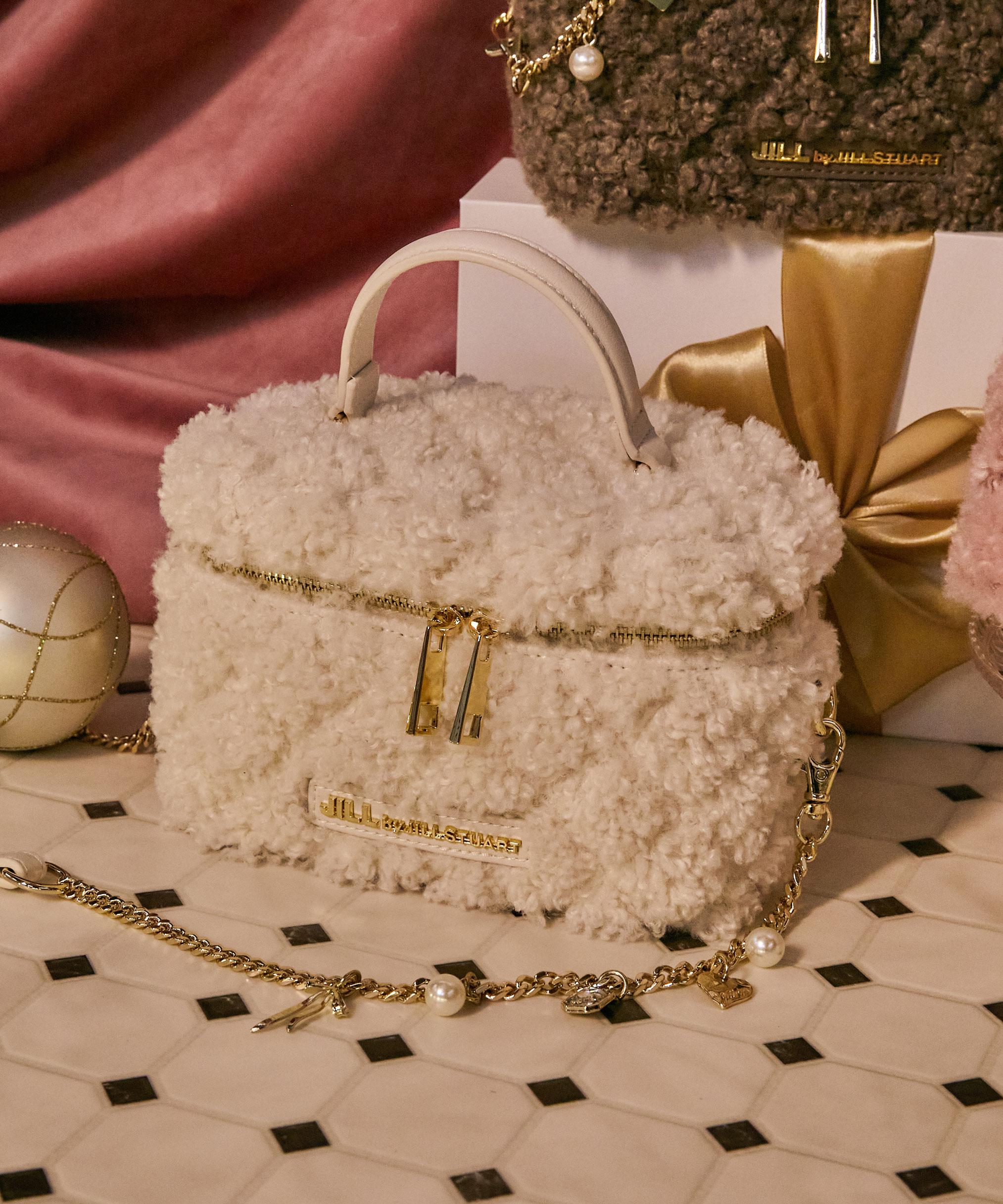 ボアバニティバッグ ホワイト