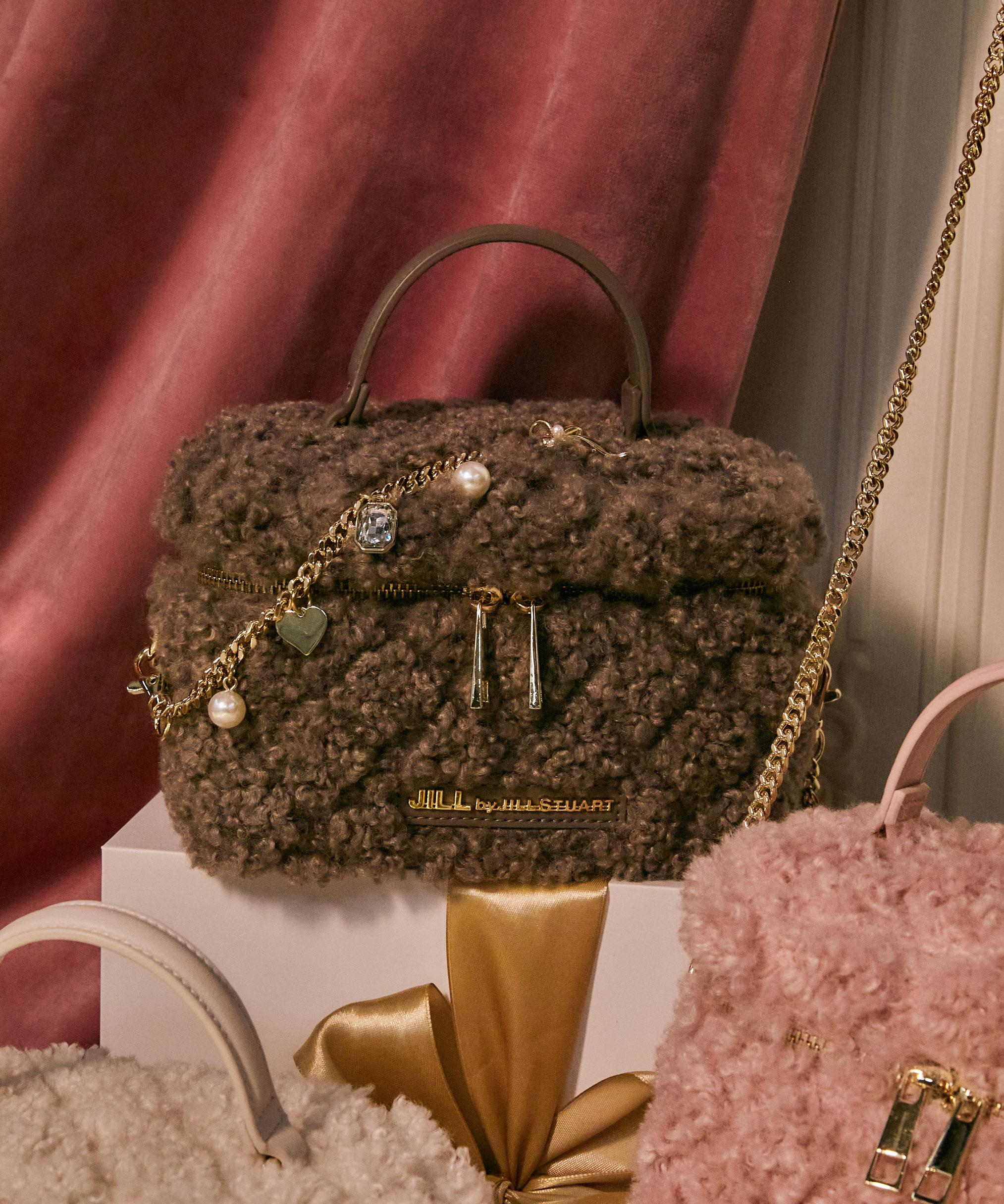 ボアバニティバッグ モカ