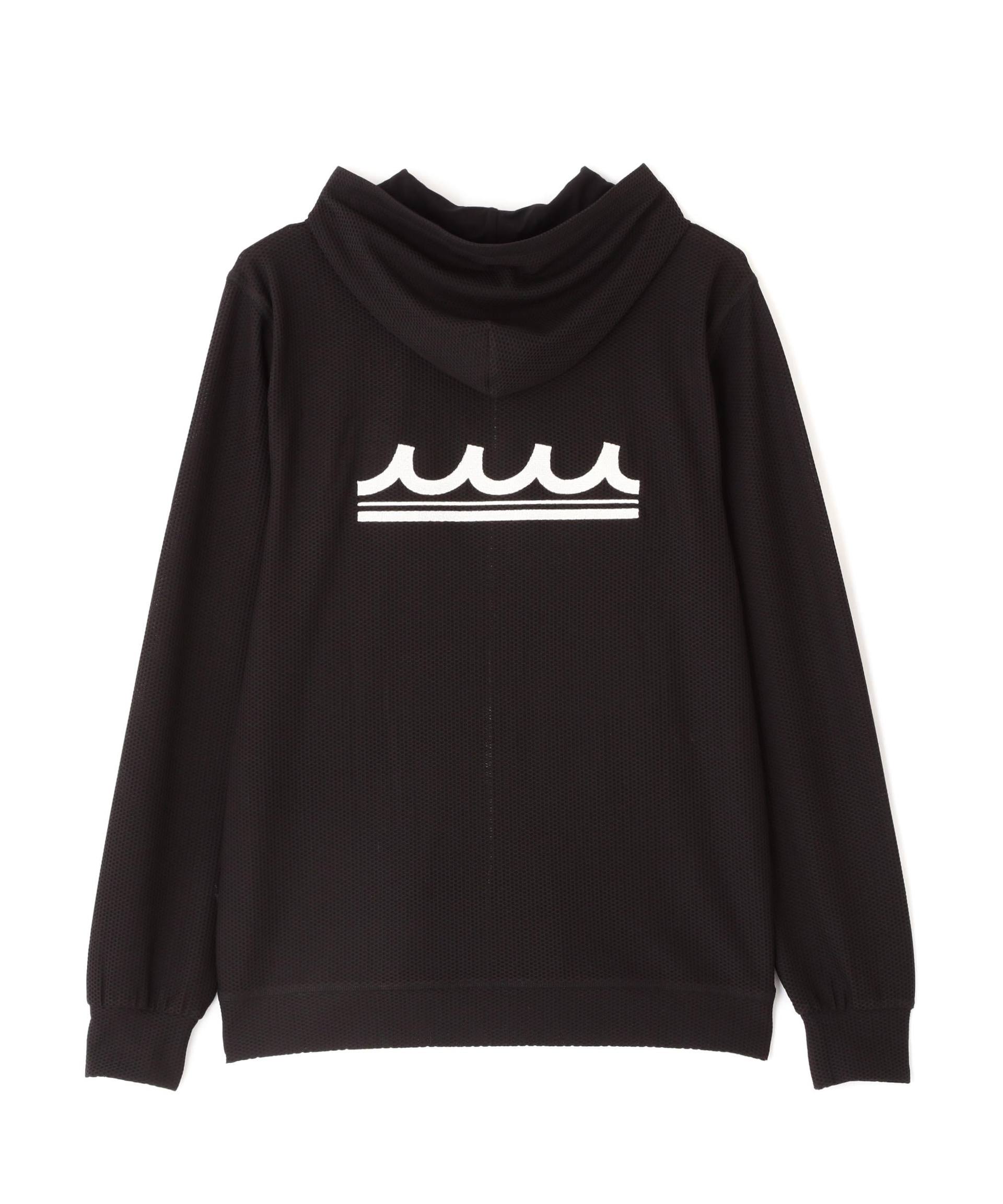 muta MA>INE/ムータ マリン/別注メッシュフーディー ブラック