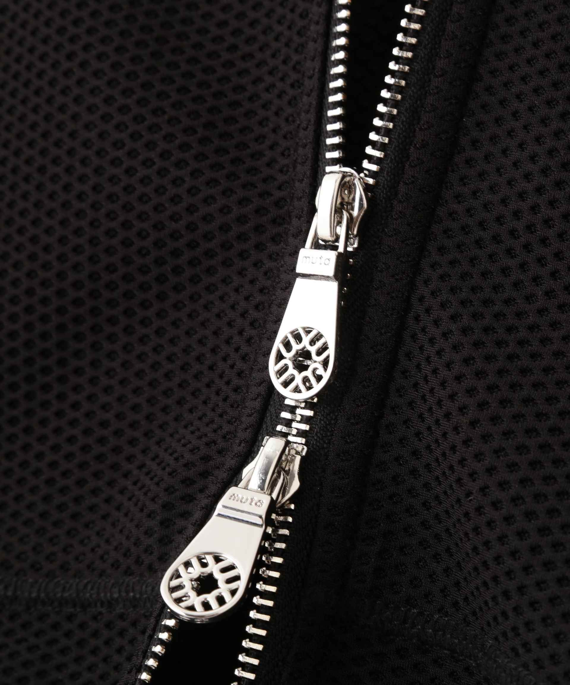 muta MA>INE/ムータ マリン/別注メッシュフーディー ブラック