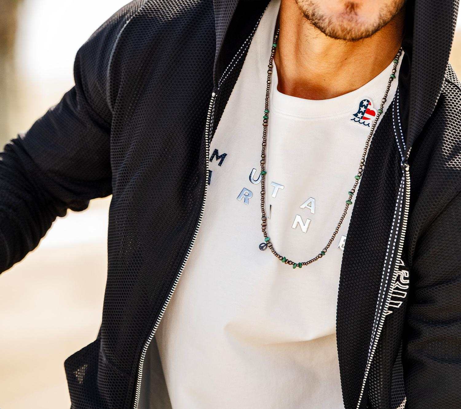 muta MA>INE/ムータ マリン/別注メッシュフーディー ブラック