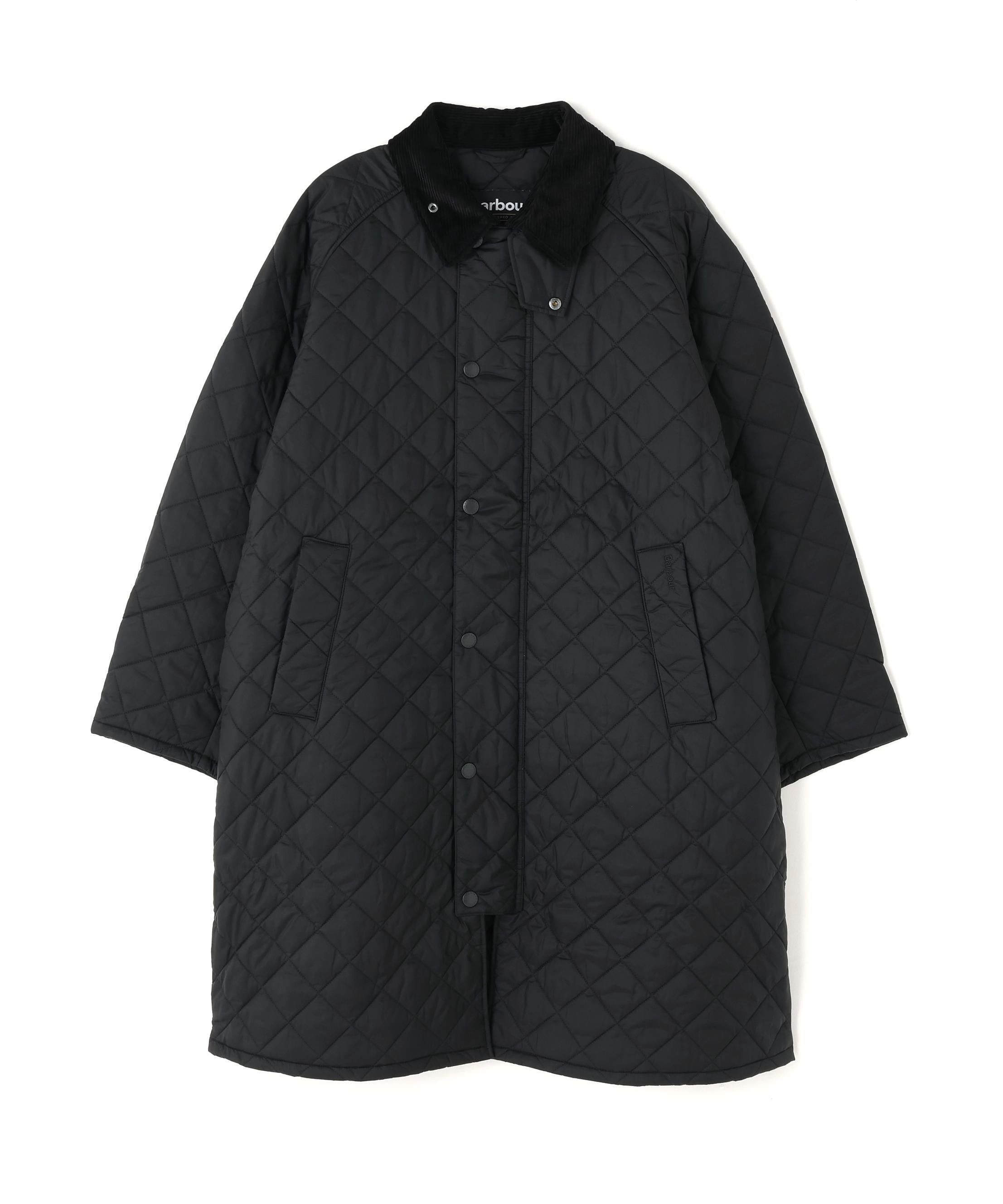 Barbour/バブアー EXMOOR QUILTING MID-LENGTH COAT エクスモアキルティングミドルレングスコート ブラック