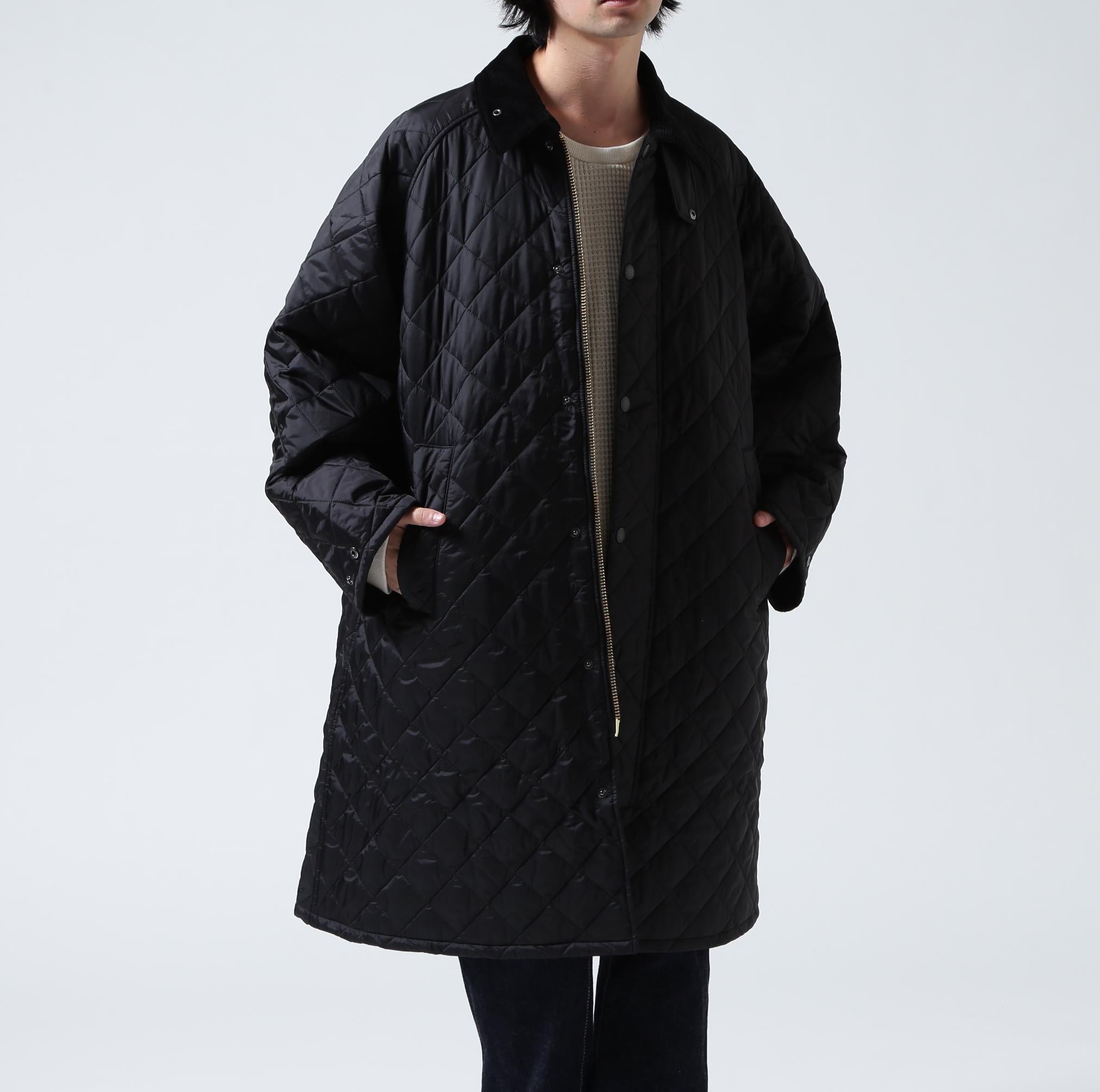 Barbour/バブアー EXMOOR QUILTING MID-LENGTH COAT エクスモアキルティングミドルレングスコート ブラック