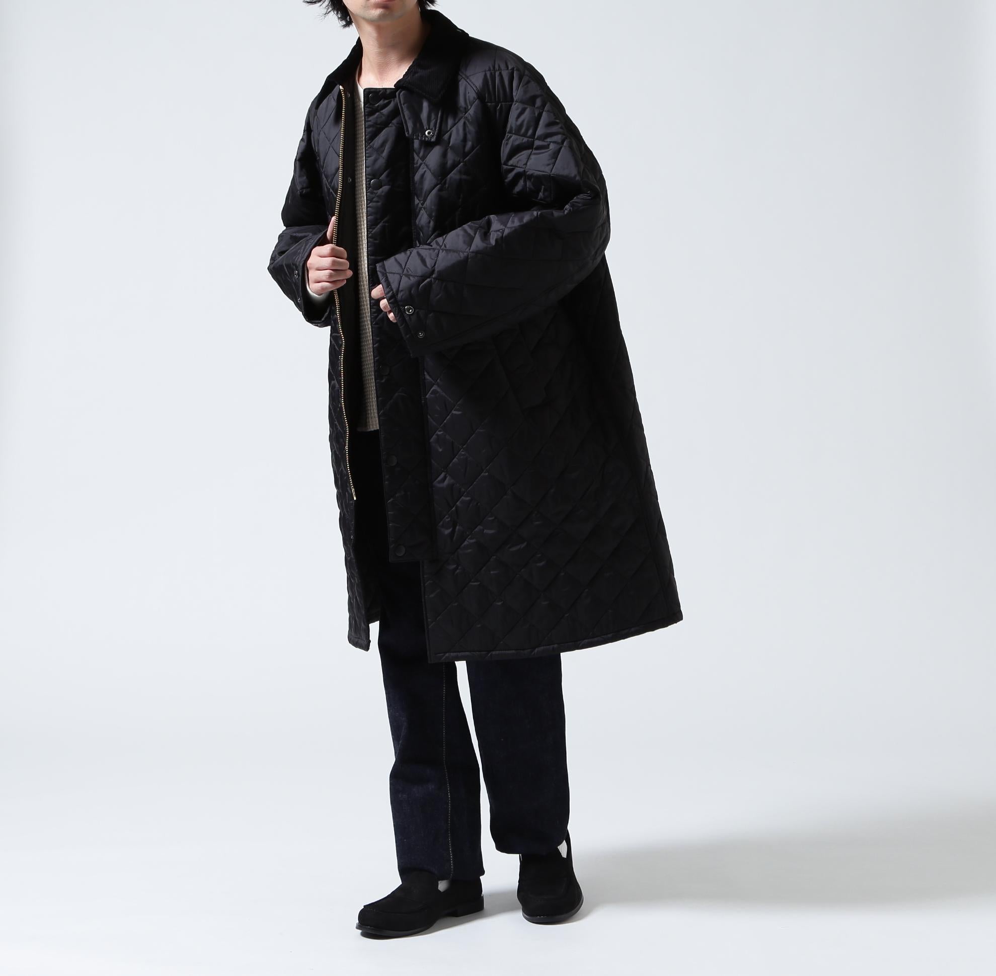 Barbour/バブアー EXMOOR QUILTING MID-LENGTH COAT エクスモアキルティングミドルレングスコート ブラック