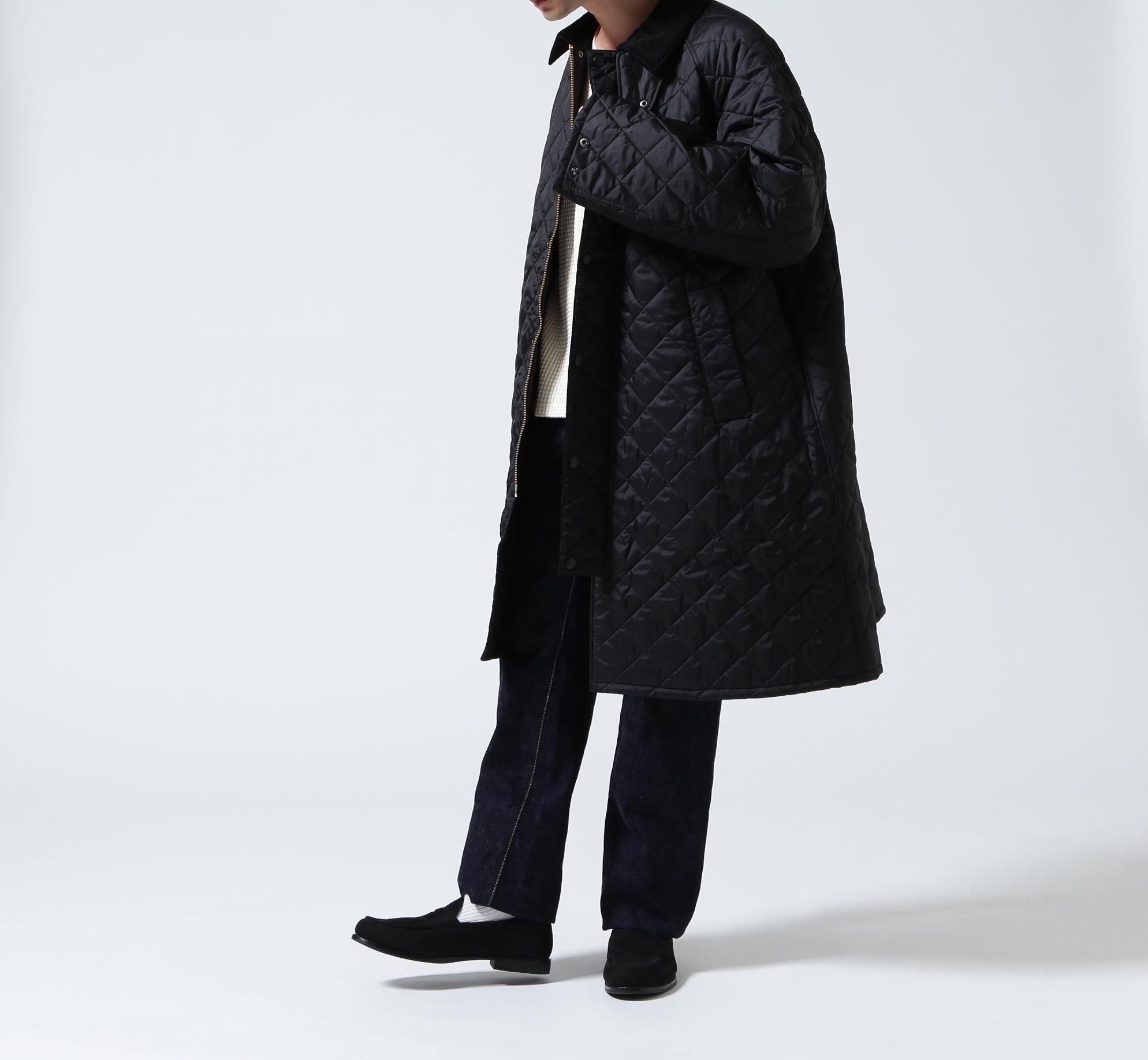 Barbour/バブアー EXMOOR QUILTING MID-LENGTH COAT エクスモアキルティングミドルレングスコート ブラック