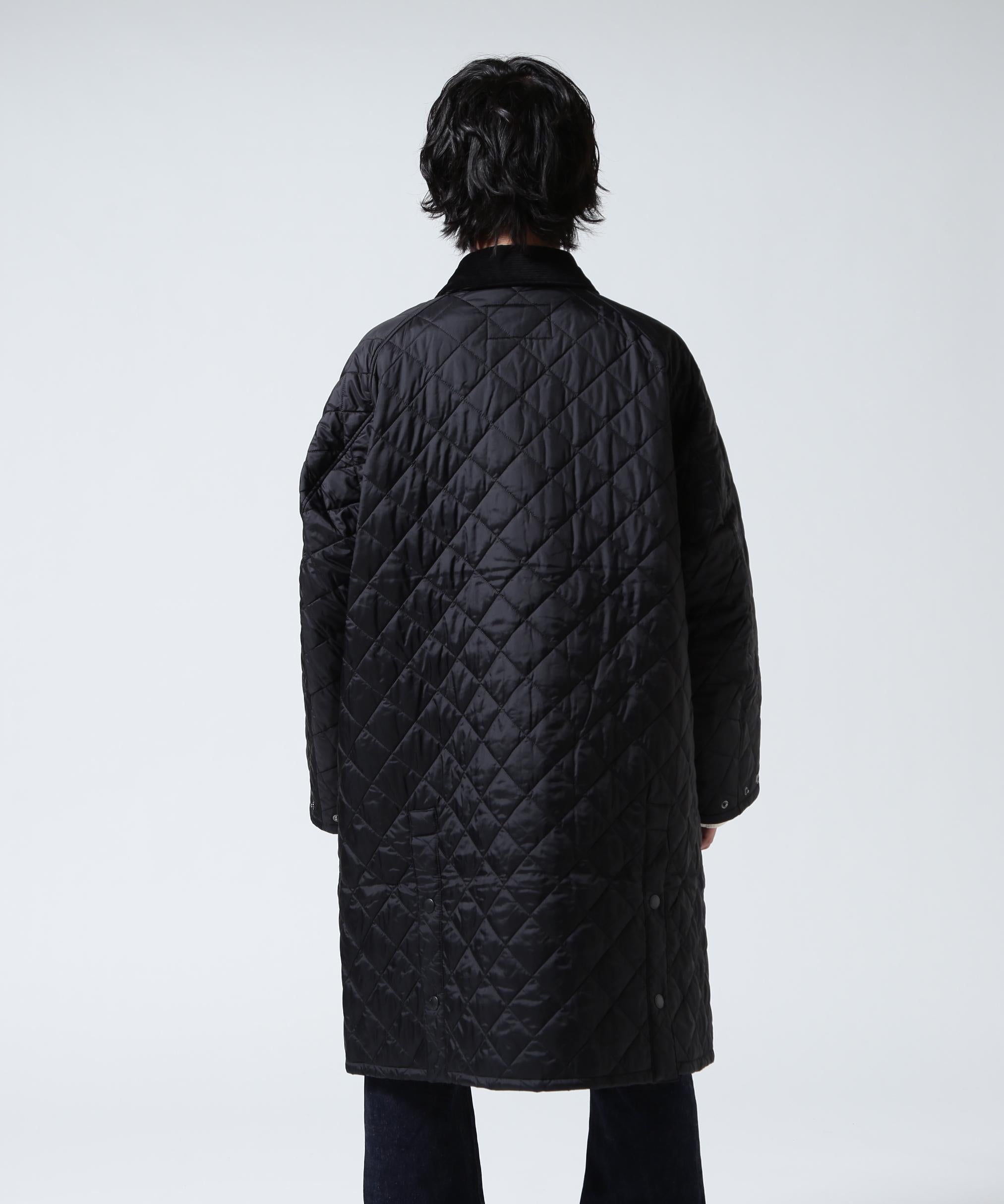 Barbour/バブアー EXMOOR QUILTING MID-LENGTH COAT エクスモアキルティングミドルレングスコート ブラック