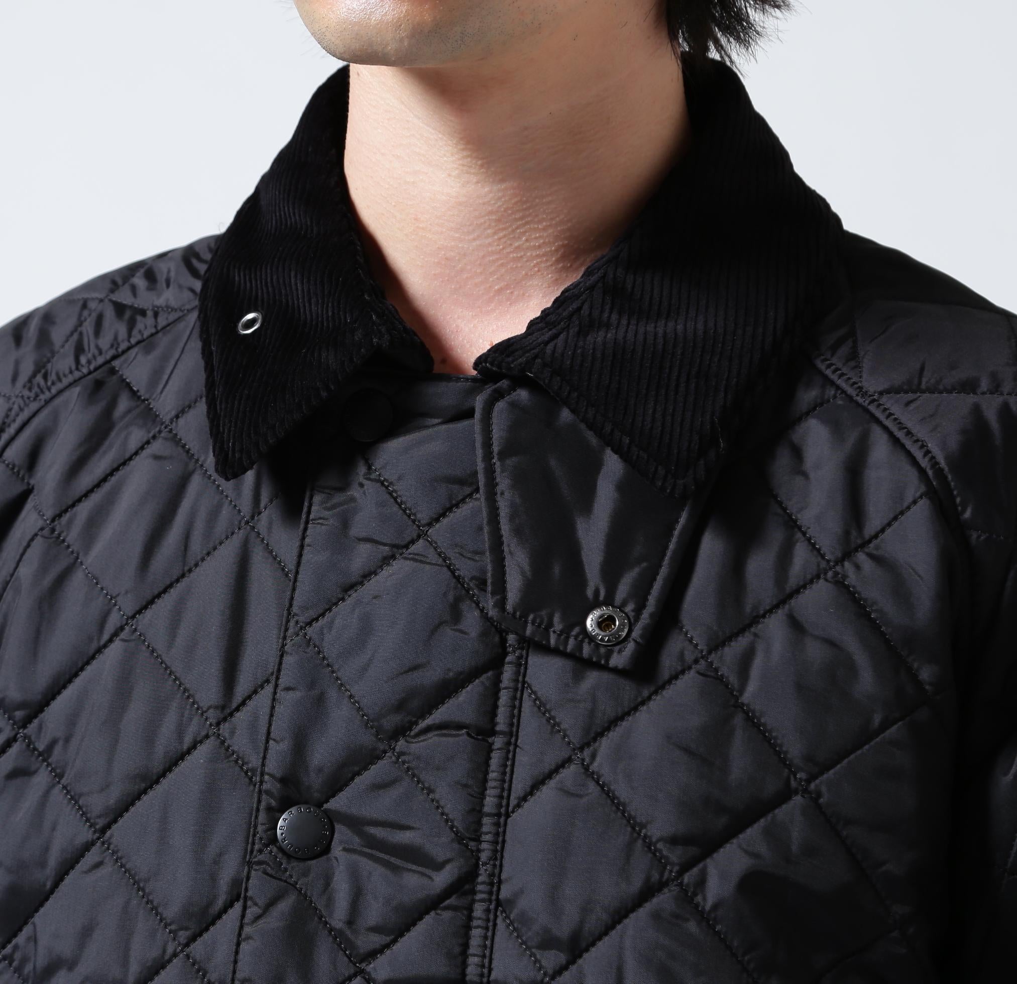 Barbour/バブアー EXMOOR QUILTING MID-LENGTH COAT エクスモアキルティングミドルレングスコート ブラック
