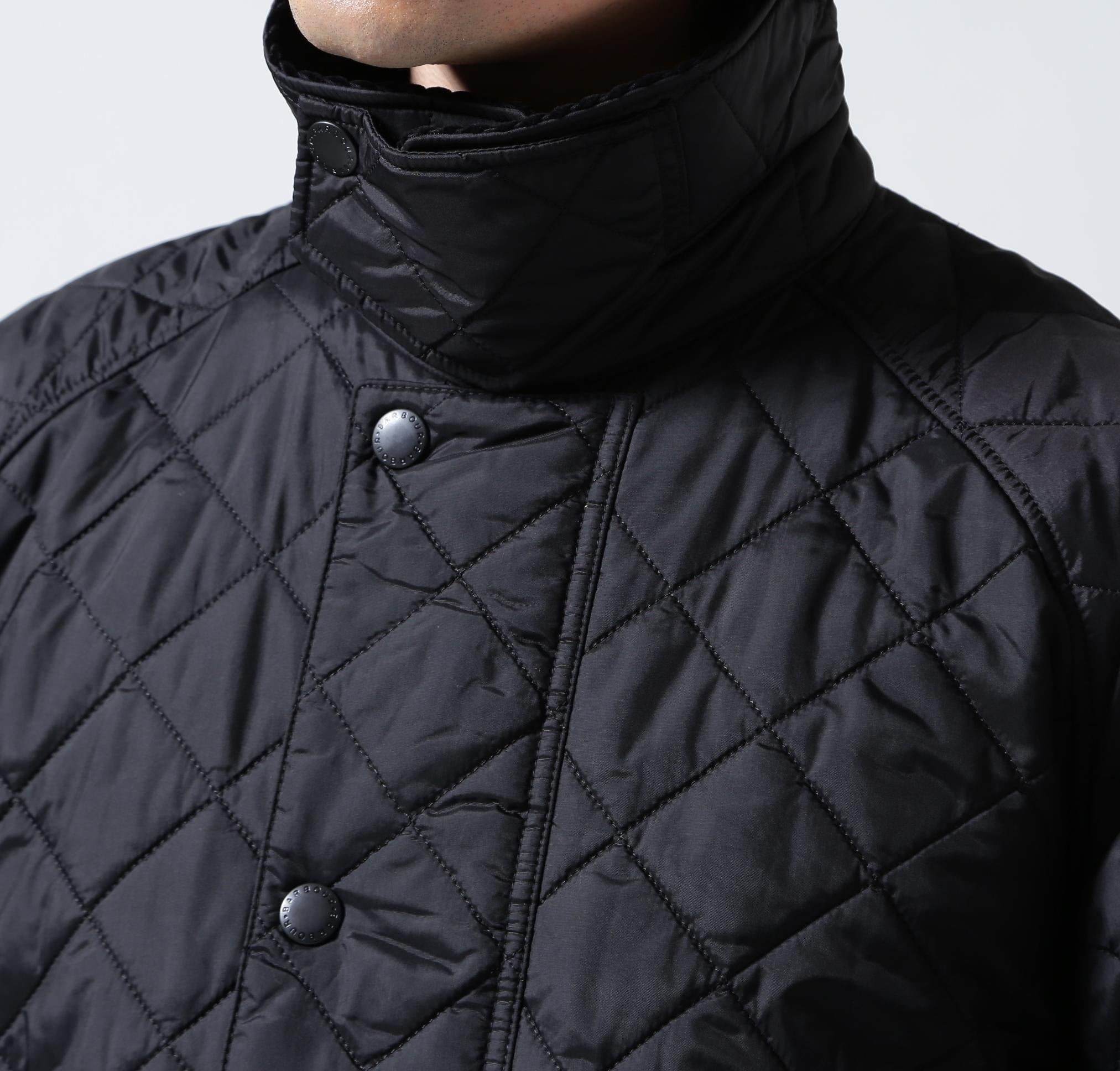 Barbour/バブアー EXMOOR QUILTING MID-LENGTH COAT エクスモアキルティングミドルレングスコート ブラック