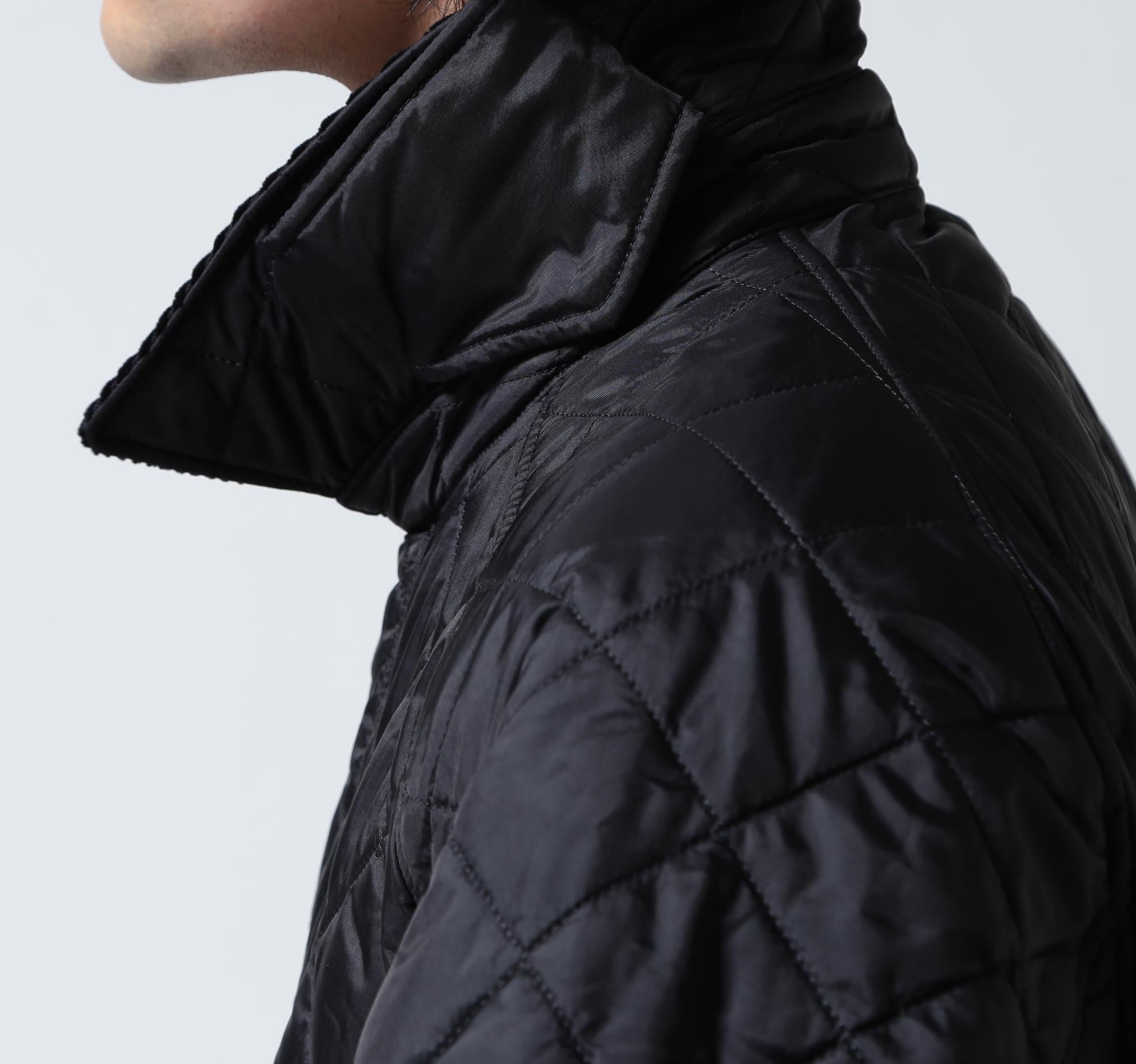 Barbour/バブアー EXMOOR QUILTING MID-LENGTH COAT エクスモアキルティングミドルレングスコート ブラック