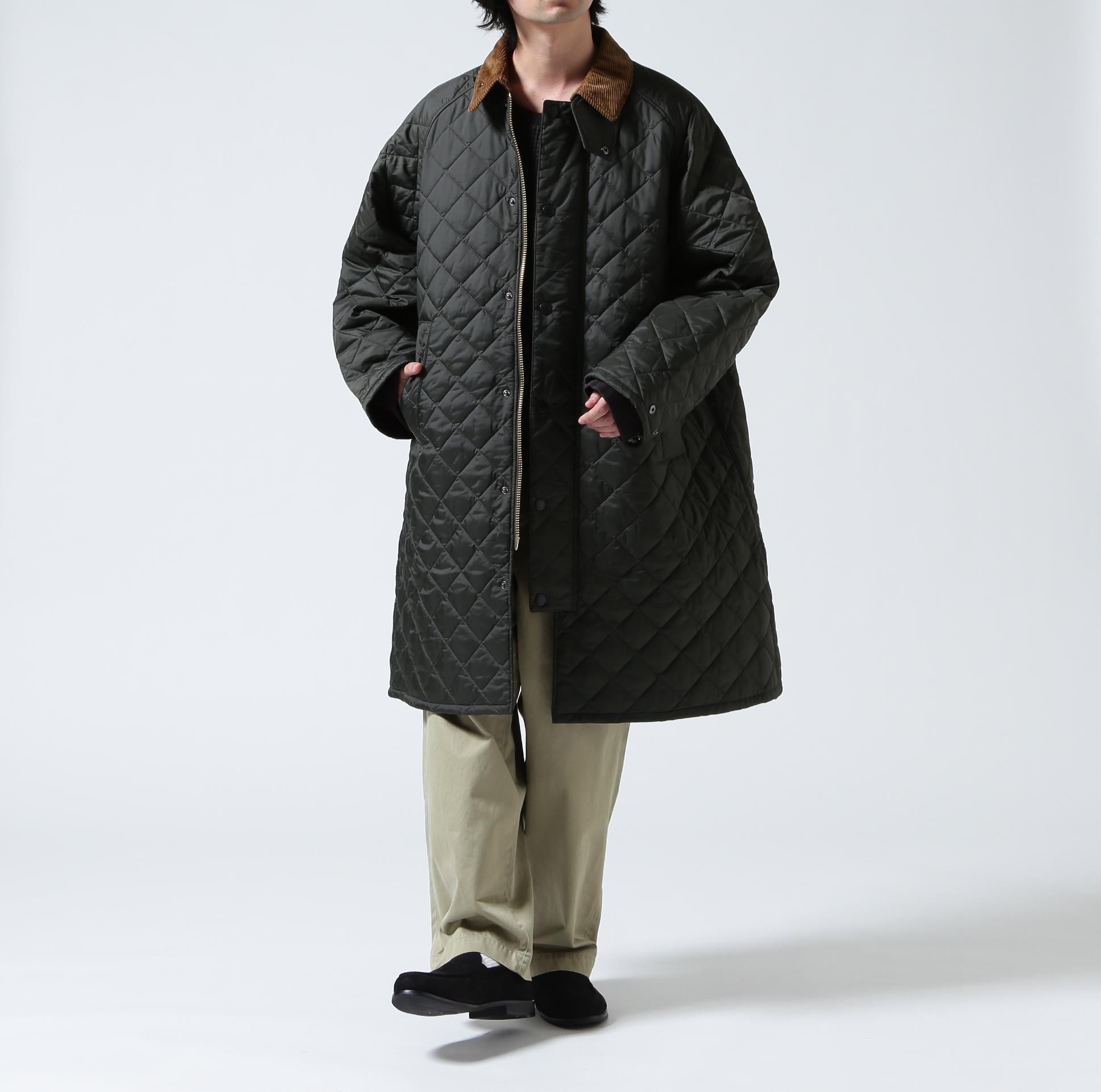 Barbour/バブアー EXMOOR QUILTING MID-LENGTH COAT エクスモアキルティングミドルレングスコート セージ1
