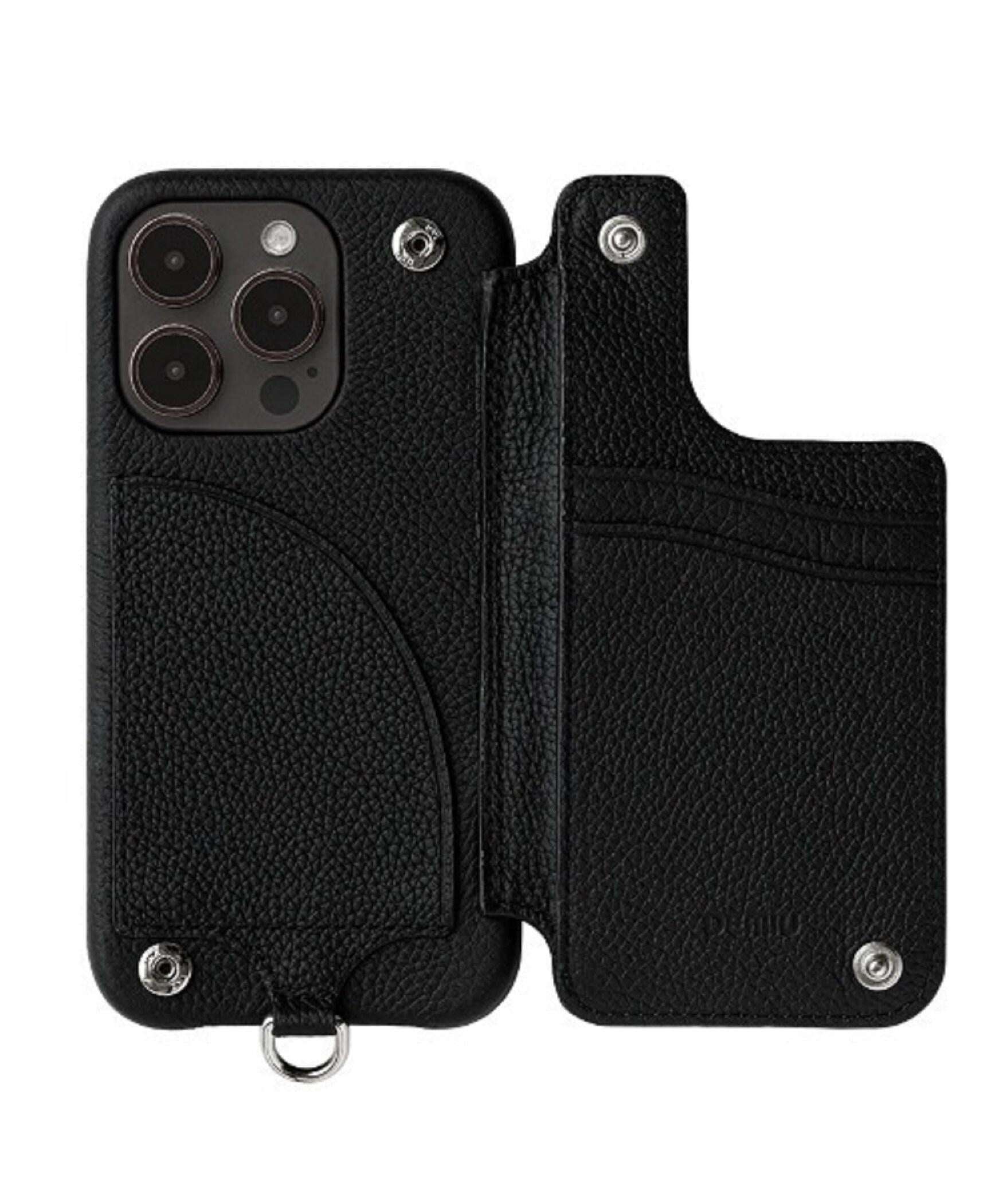 DEMIU/デミュウ/RALLON iPhone16/16Po/16Plus/16PoMAX ブラック