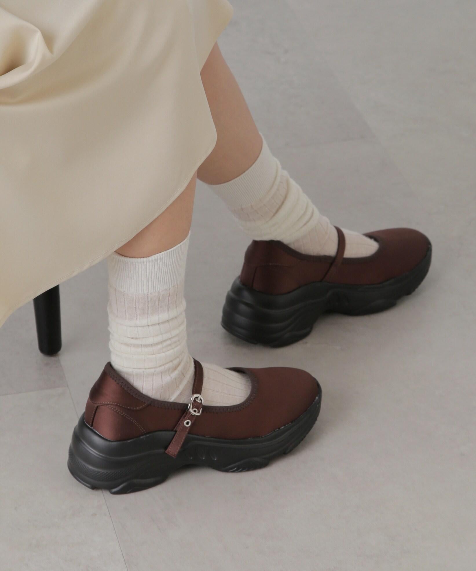 バレエスニーカー ブラウン