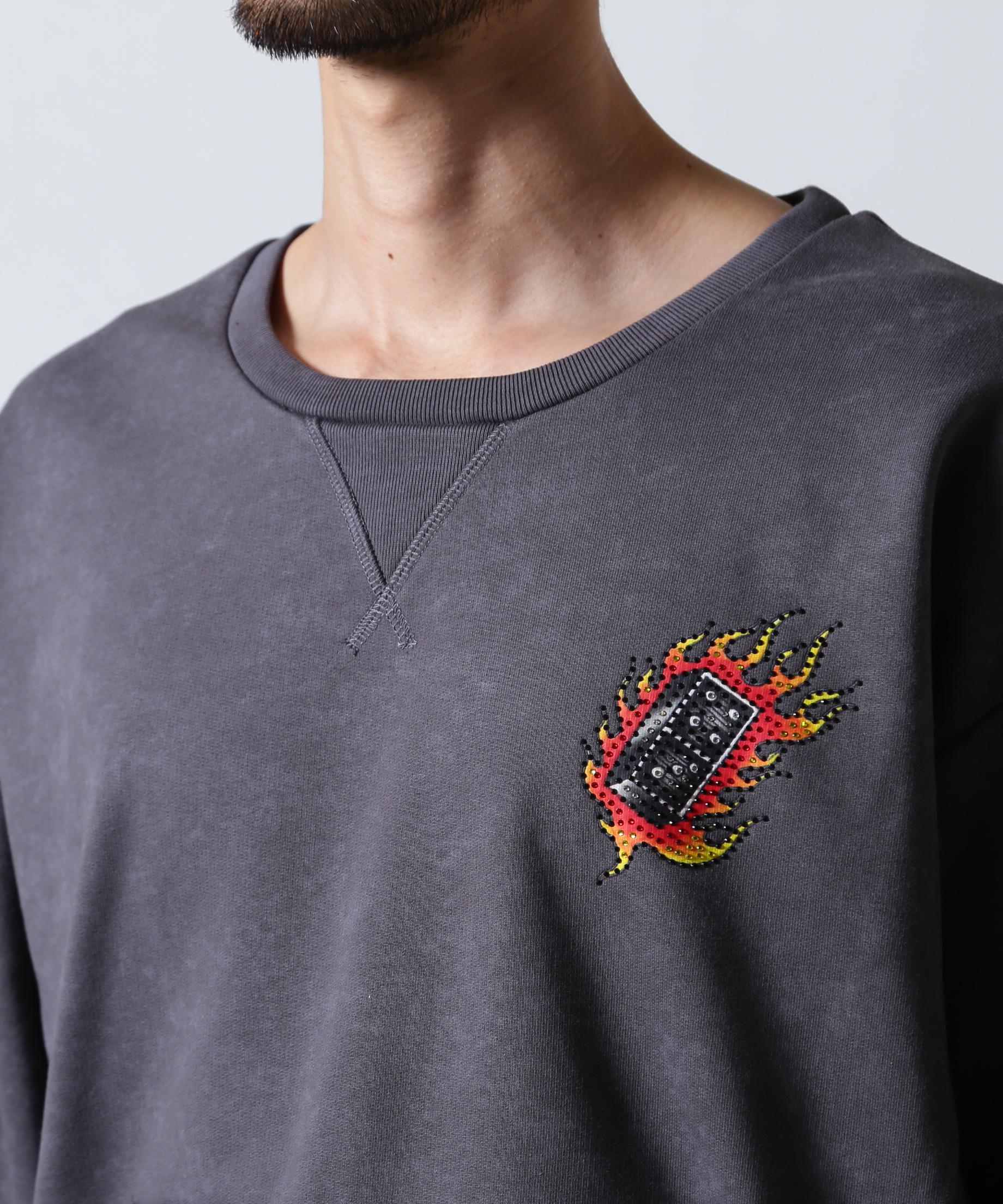 FR(13)NDS × Ed Hardy/フレンズ × エド・ハーディ/コラボスウェット グレー