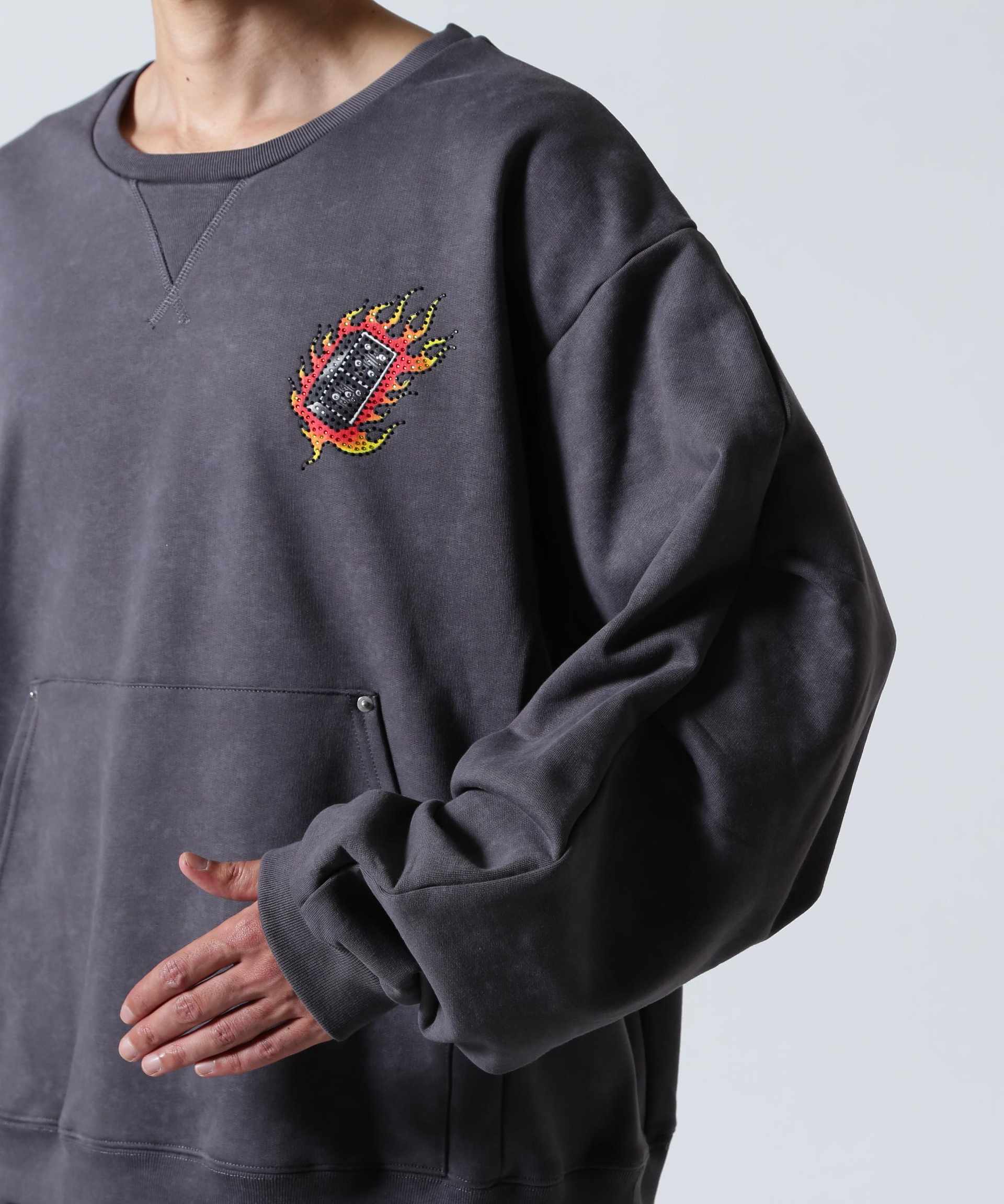 FR(13)NDS × Ed Hardy/フレンズ × エド・ハーディ/コラボスウェット グレー