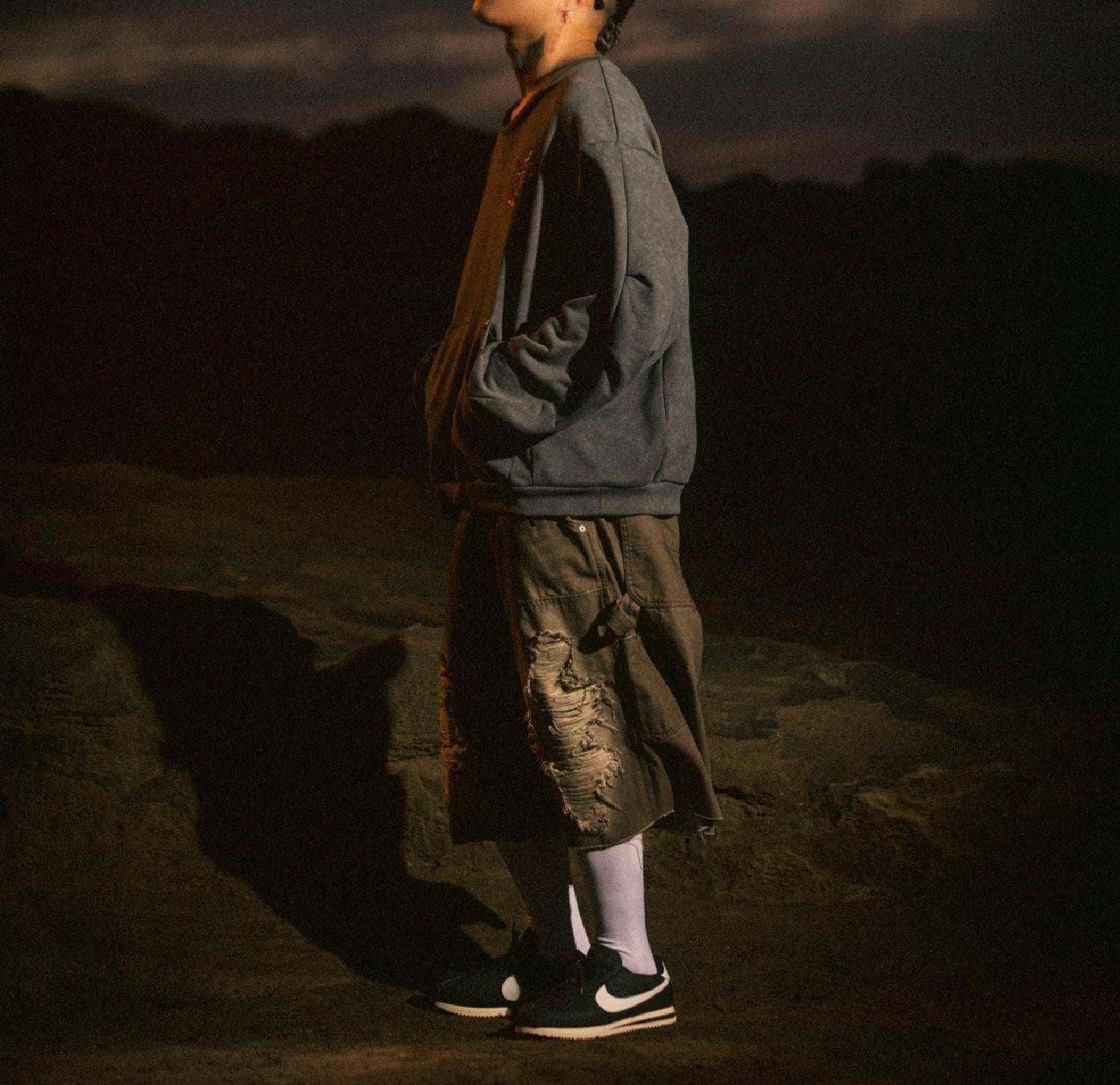 FR(13)NDS × Ed Hardy/フレンズ × エド・ハーディ/コラボスウェット グレー