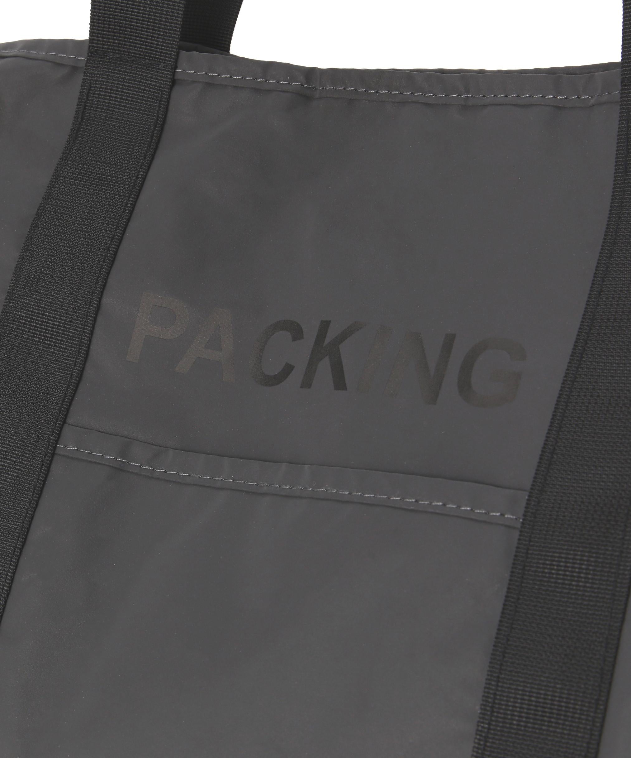 PACKING/パッキング BLACK REFLECTIVE TOTE ブラック