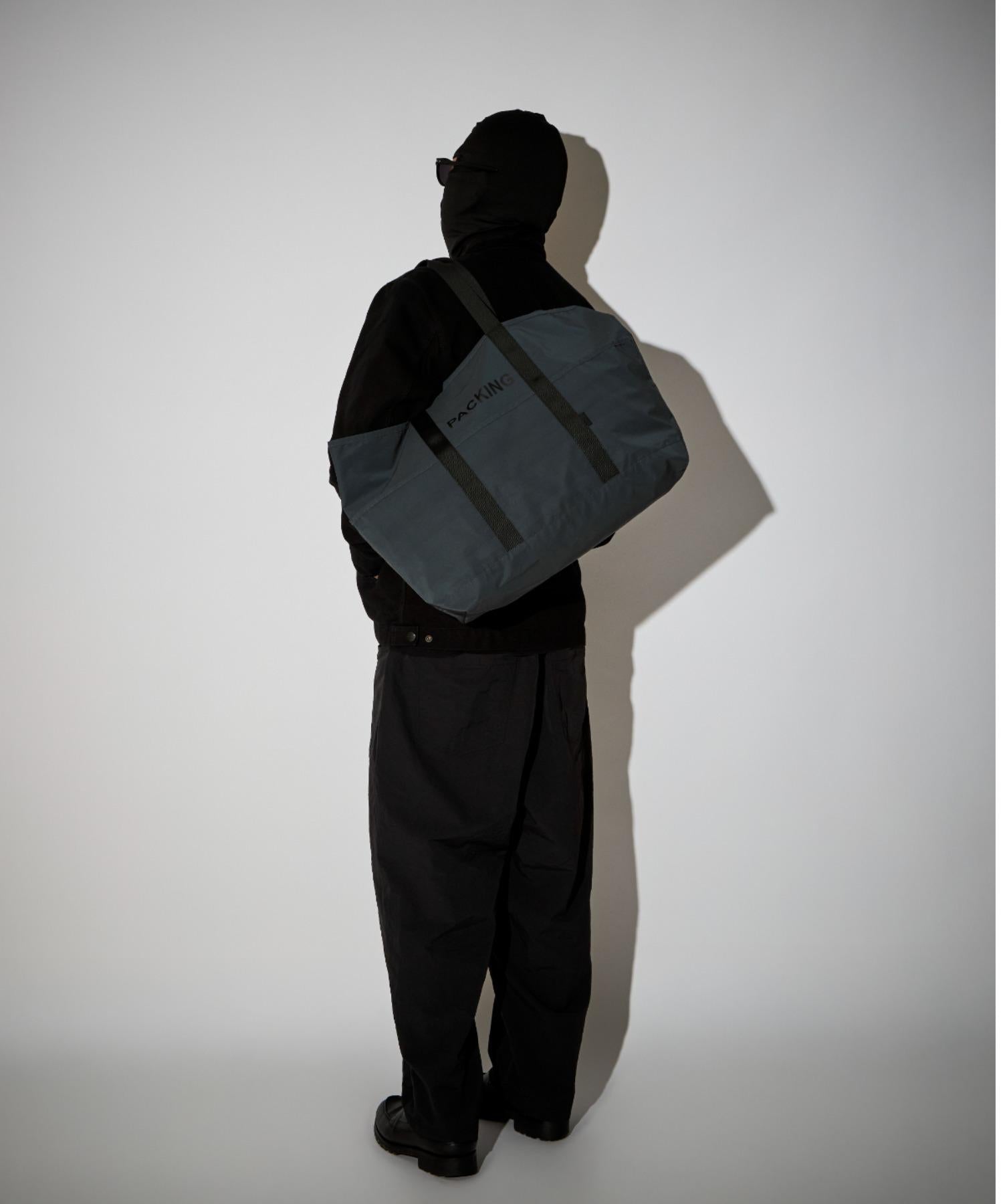 PACKING/パッキング BLACK REFLECTIVE TOTE ブラック