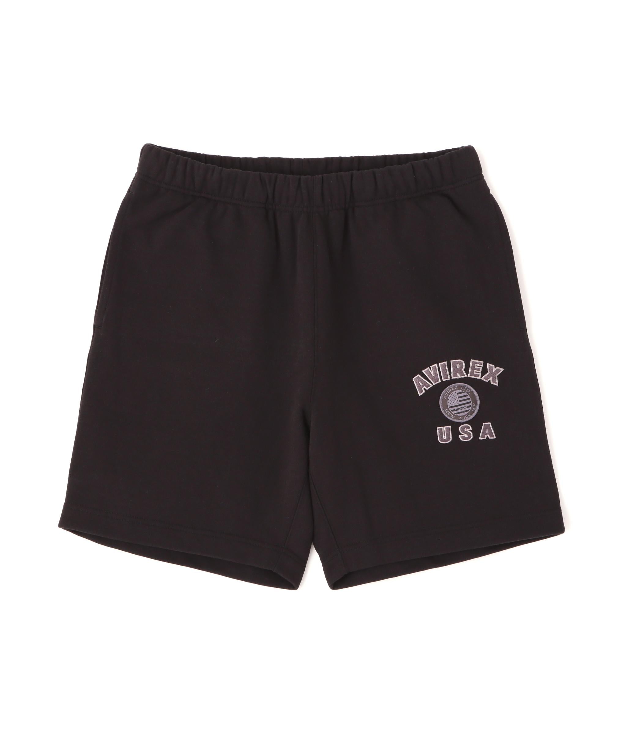 《直営店限定》VARSITY FLAG SWEAT SHORTS ブラック