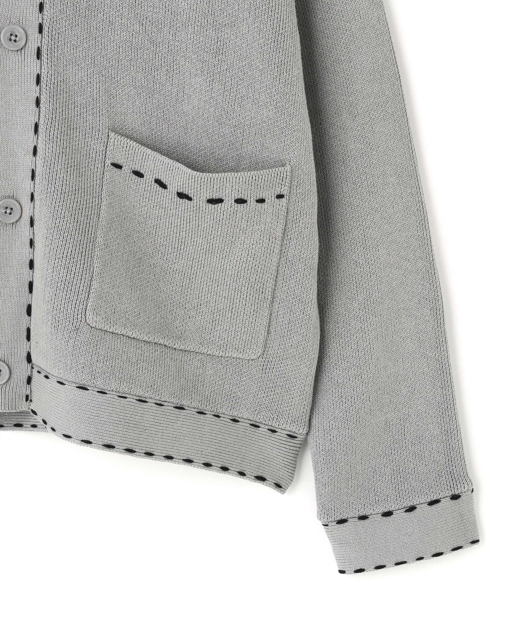 Chica/チカ/HAND STICH CARDIGAN グレー