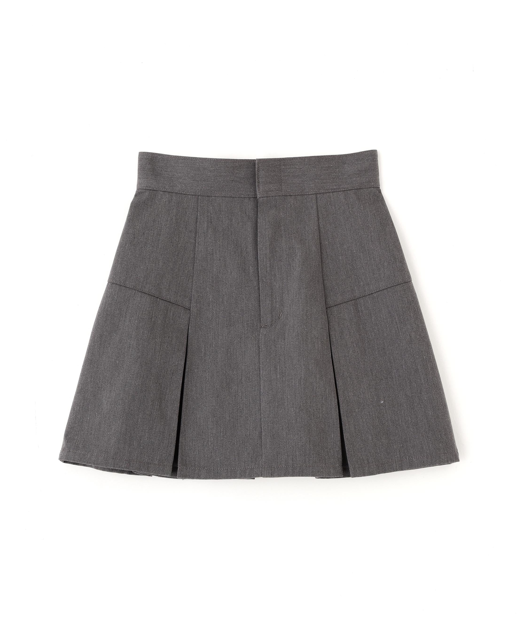 「Dickies × JILL by JILL STUART」別注タックミニスカート グレー