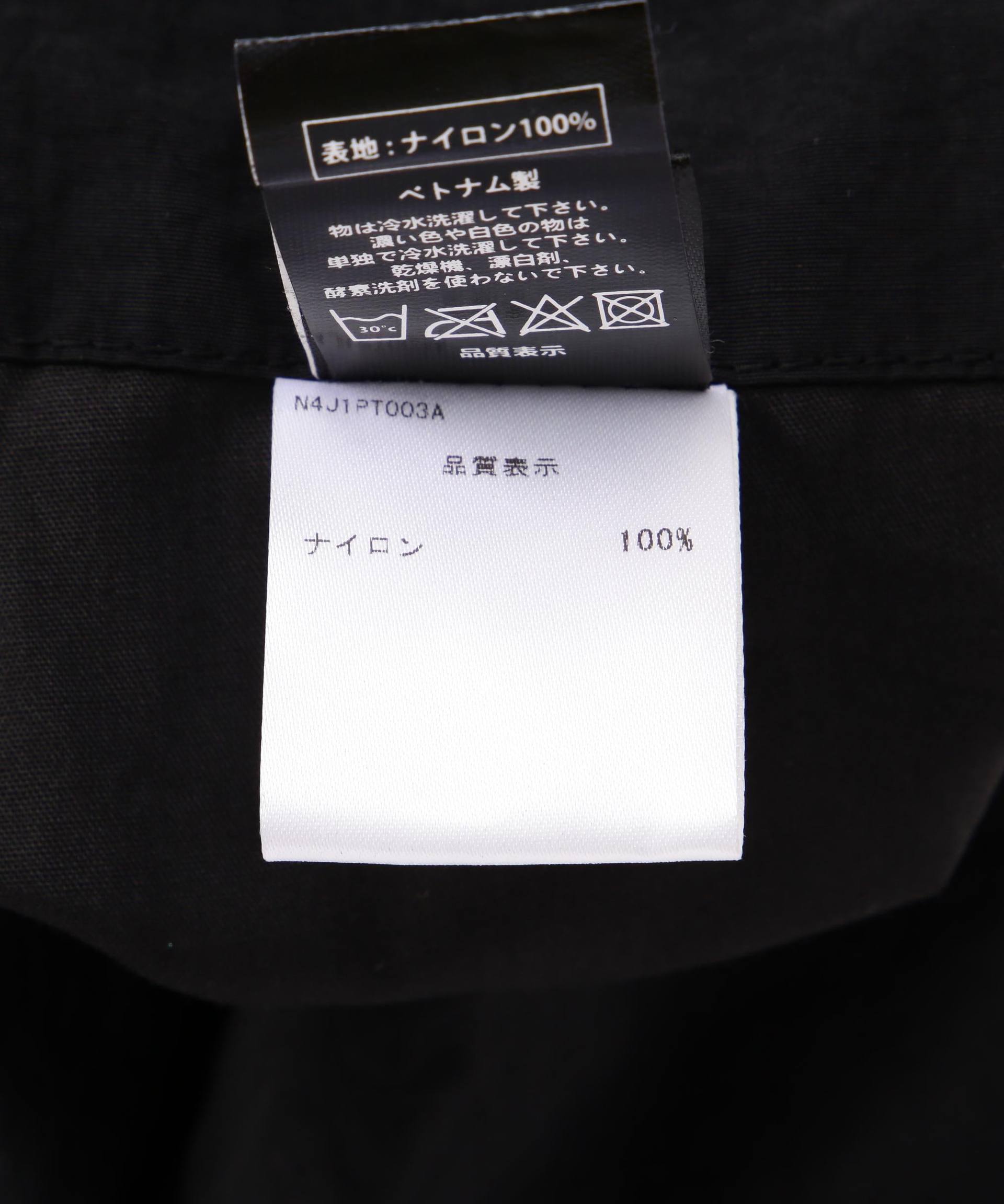 NOT4NE>D/ノットフォーナード/COLOU> RLOCK NYLON PANTS ブラック