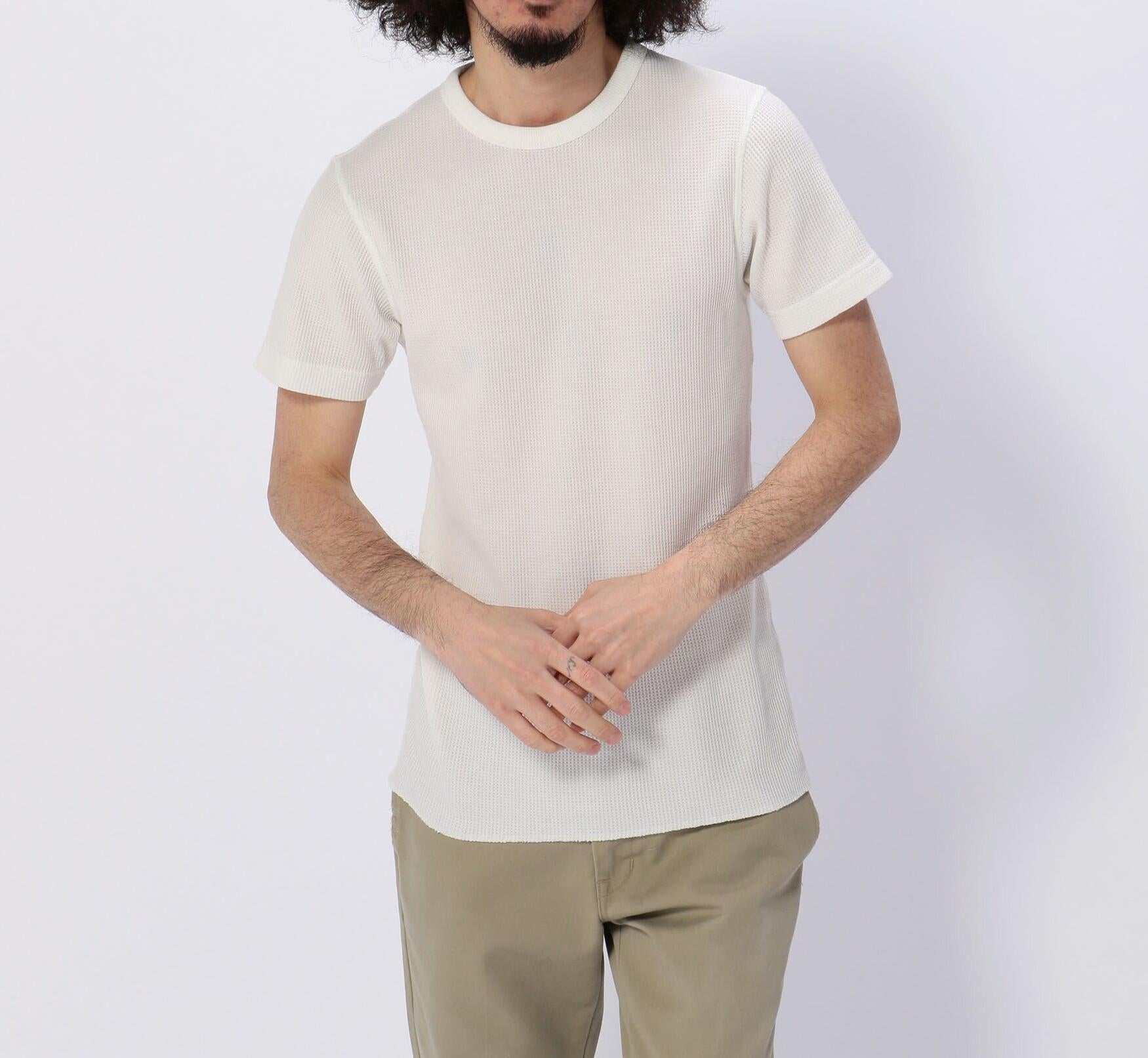 《DAILY/デイリー》 S/S THERMAL デイリー 半袖 サーマル クルーネック Tシャツ オフホワイト3