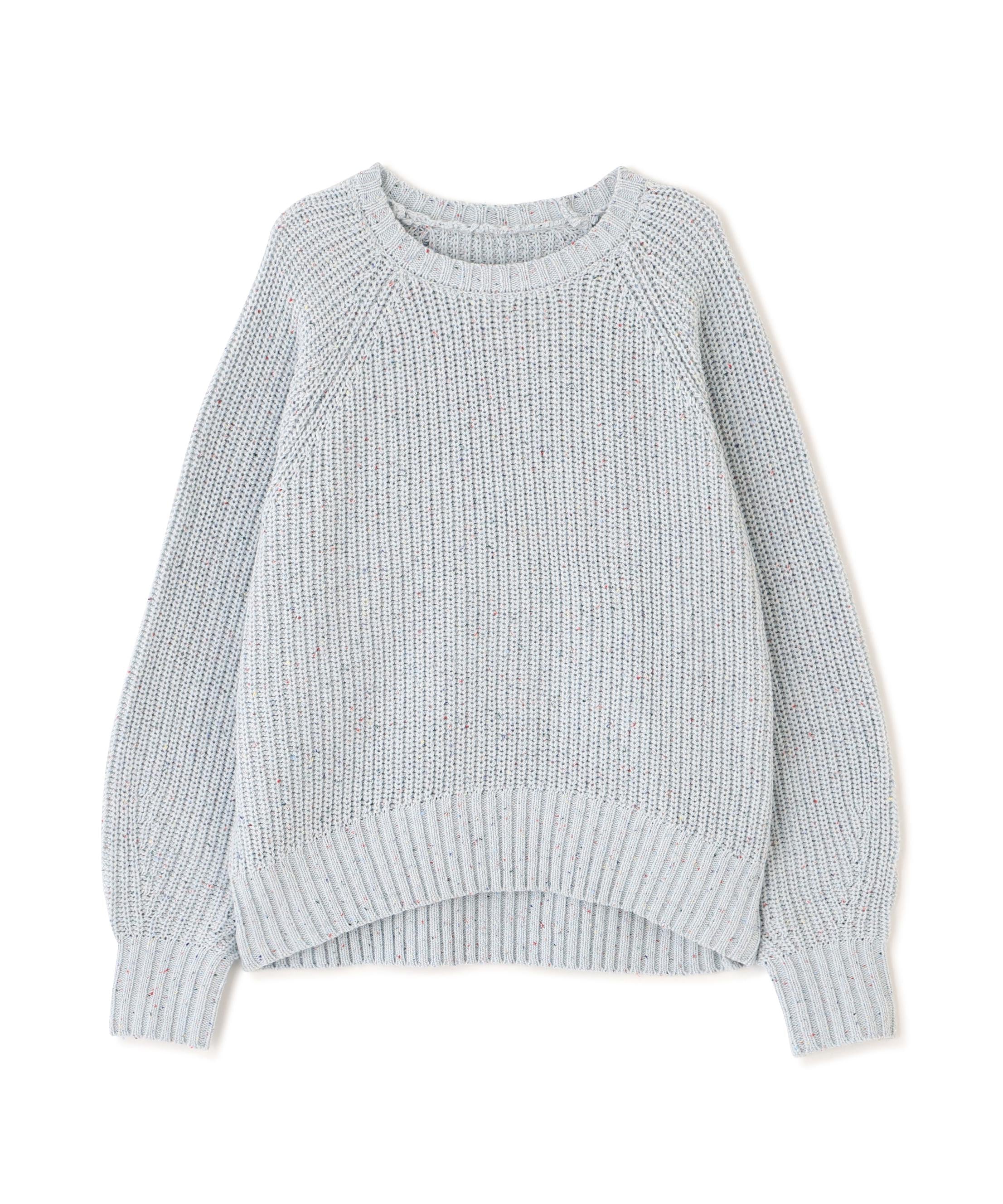 カラーネップオーバーニット ブルー2