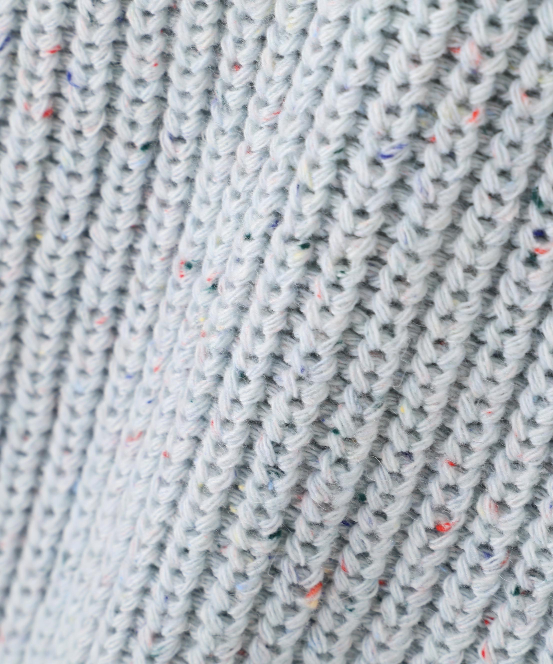 カラーネップオーバーニット ブルー2