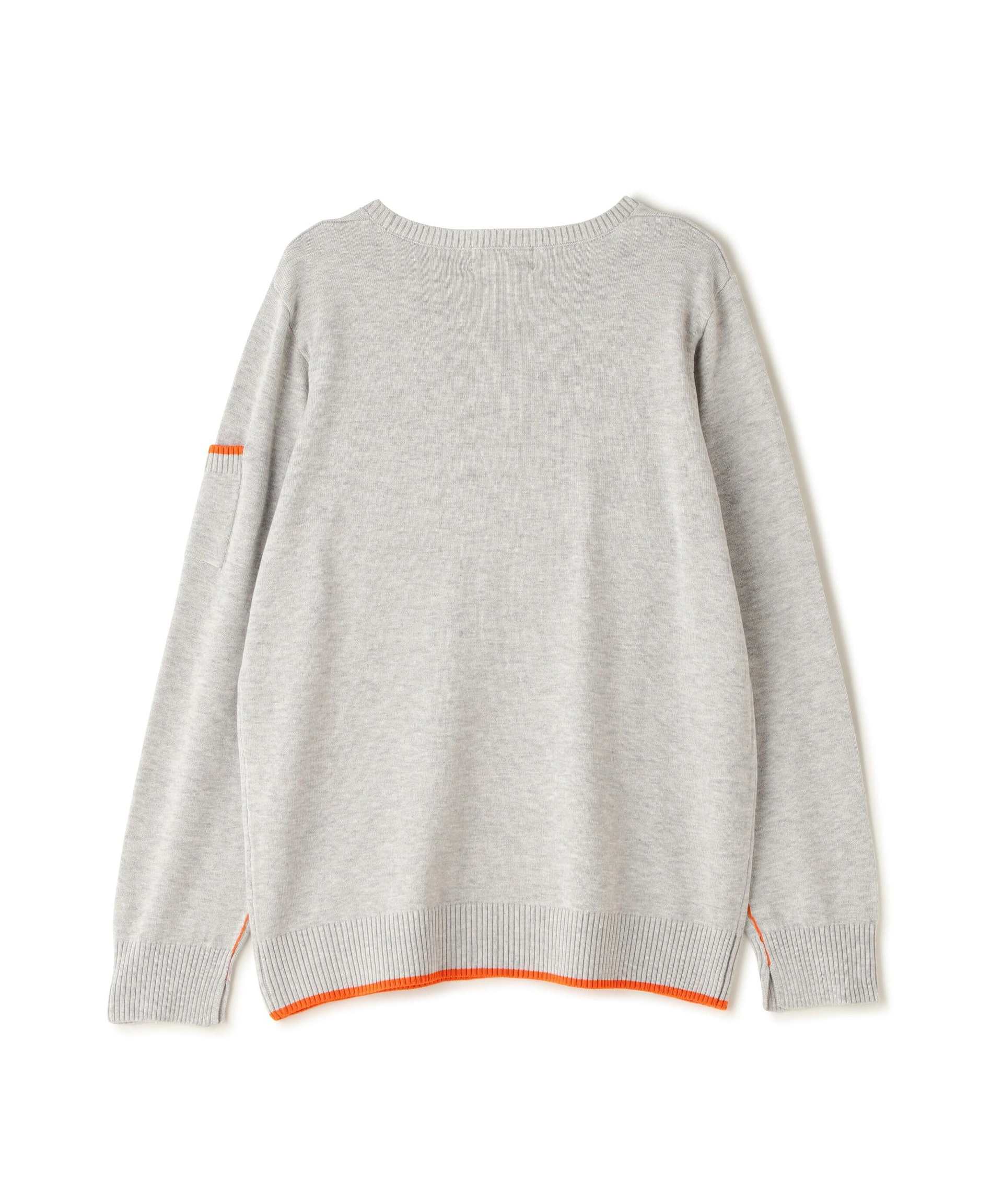 L/S FATIGUE KNIT TOPS/ファティーグニットトップス ライトグレー3