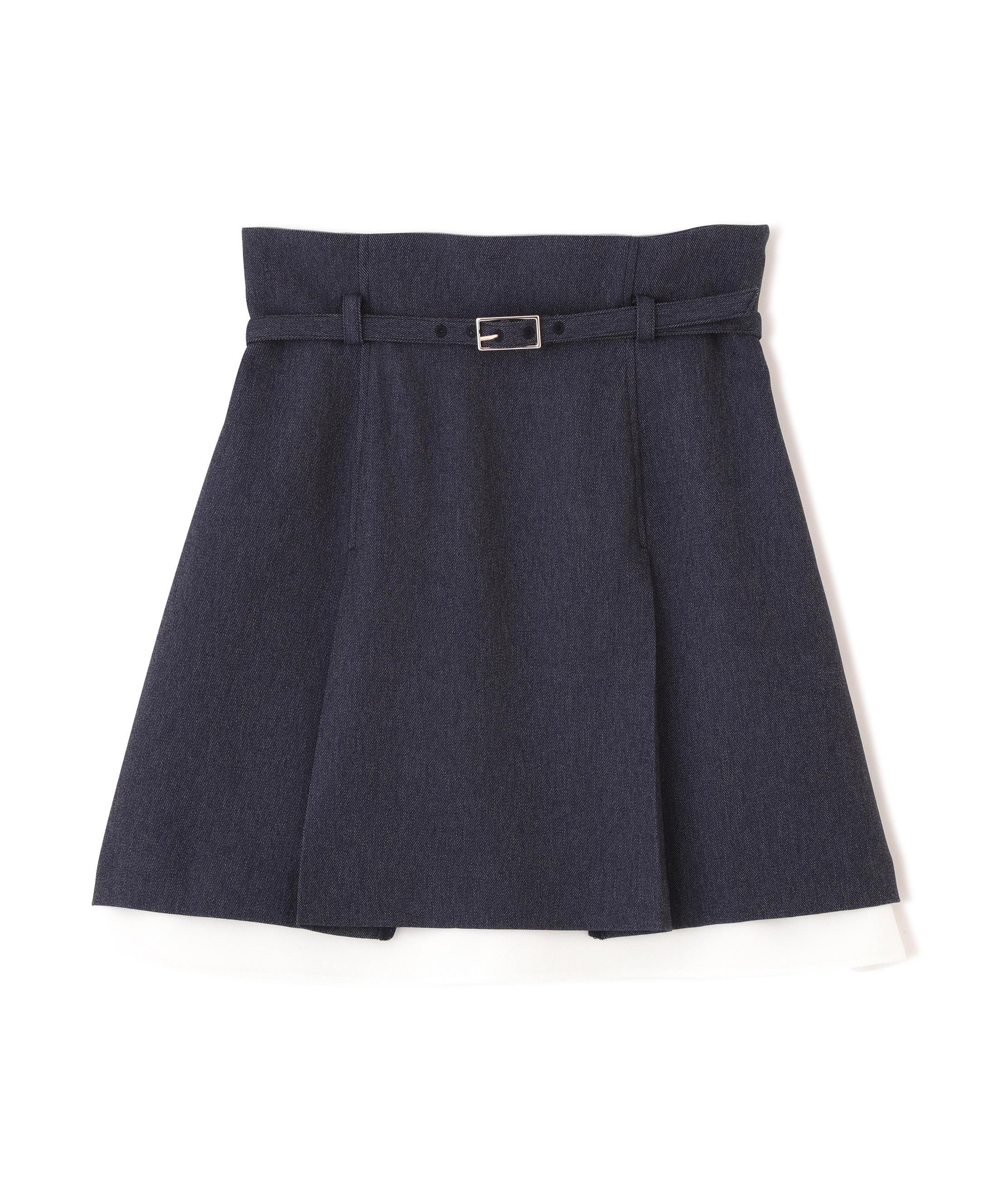 <セットアップ対応>ベーシックツイルスカート インディゴ1