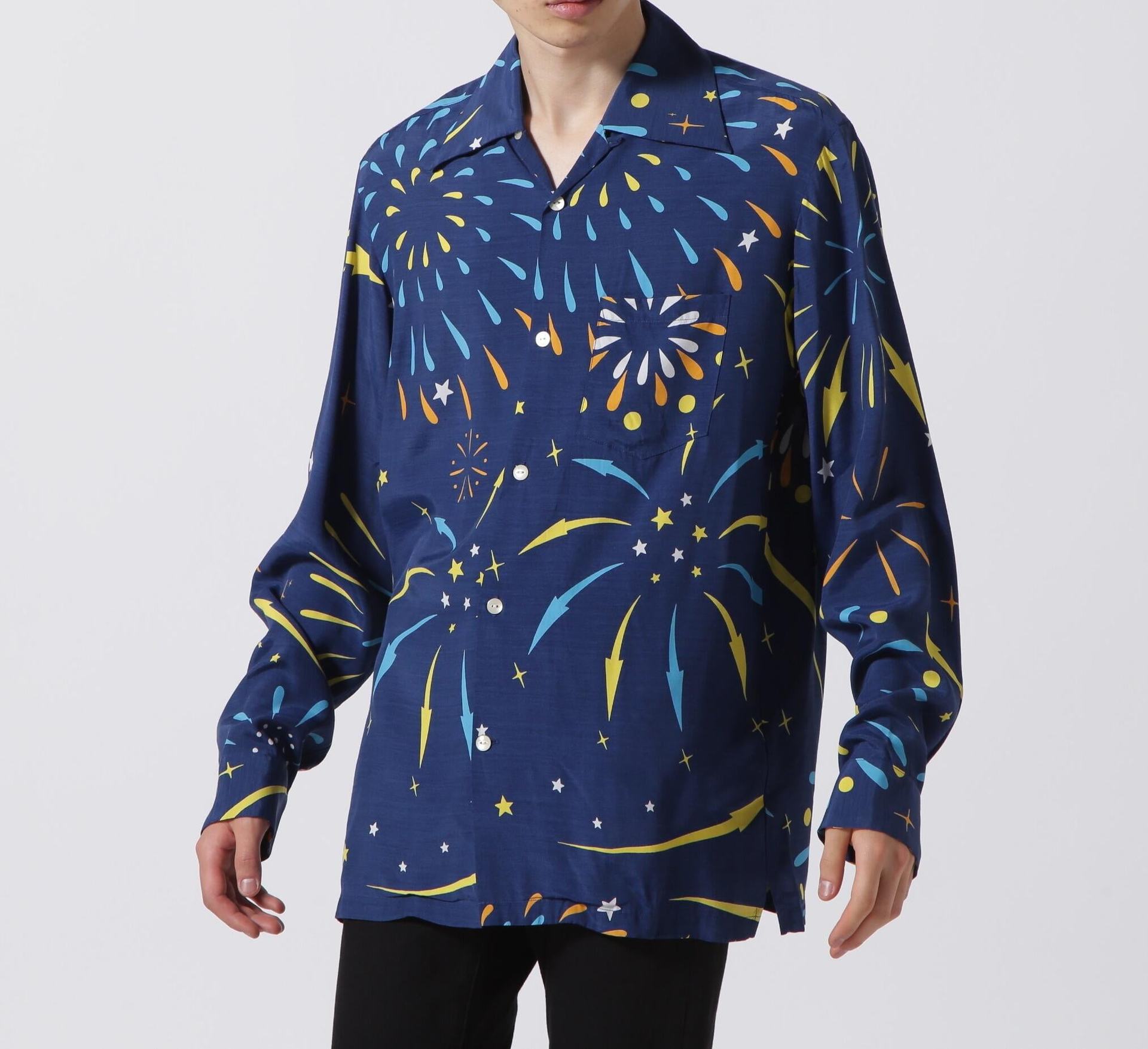 Aloha Rlossom/アロハ ブロッサム/“HANARI” long sleeve ネイビー