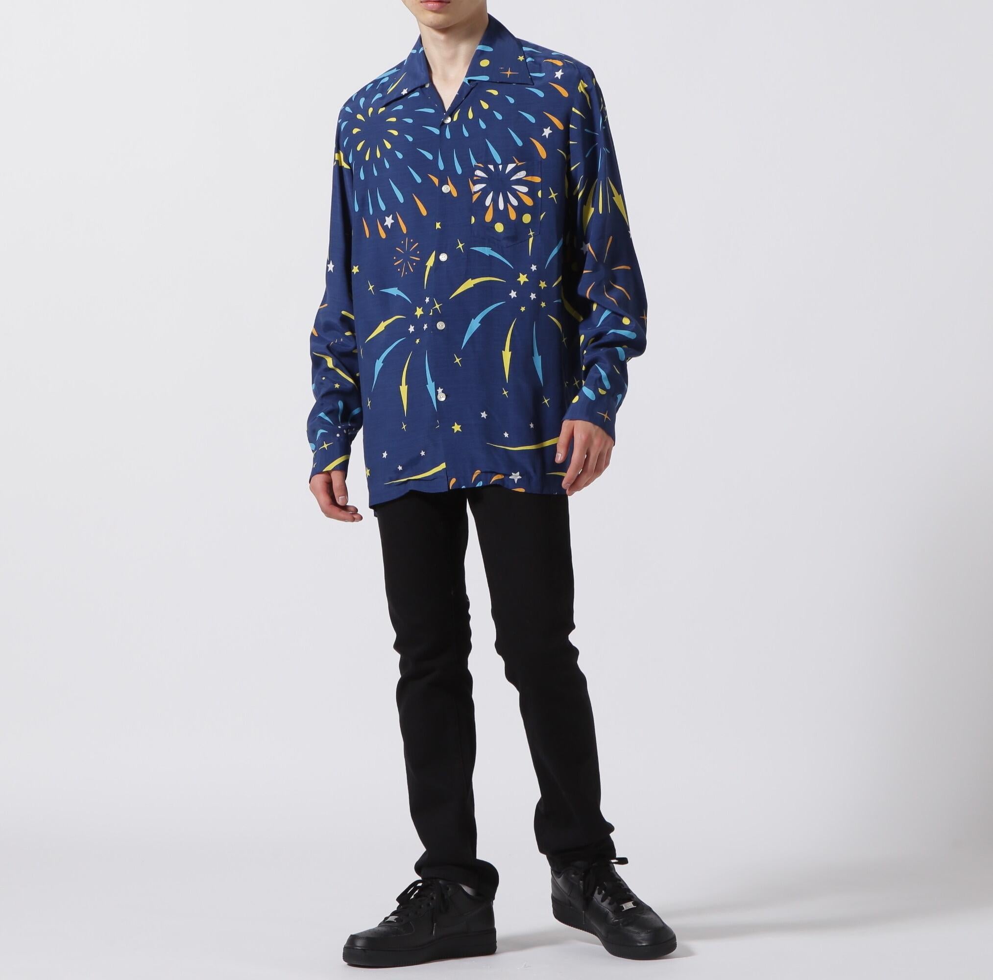 Aloha Rlossom/アロハ ブロッサム/“HANARI” long sleeve ネイビー