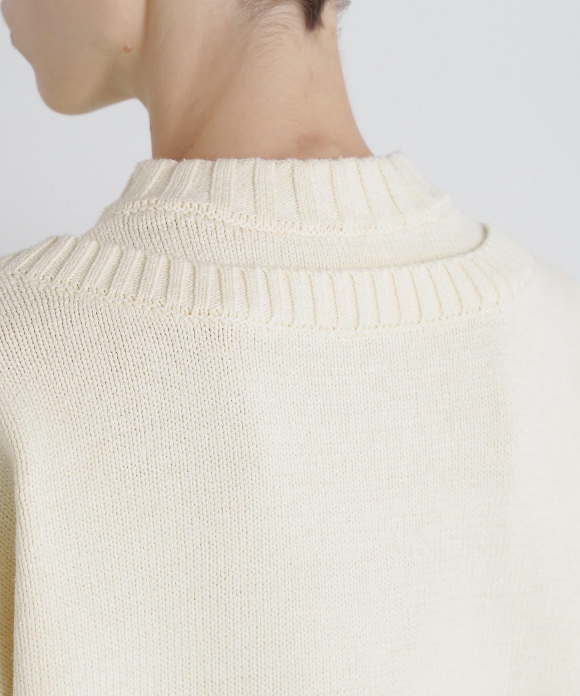 《直営店限定》BOTTLE NECK SLEEVE EMBROIDERY TOPS/ボトルネック オフホワイト3