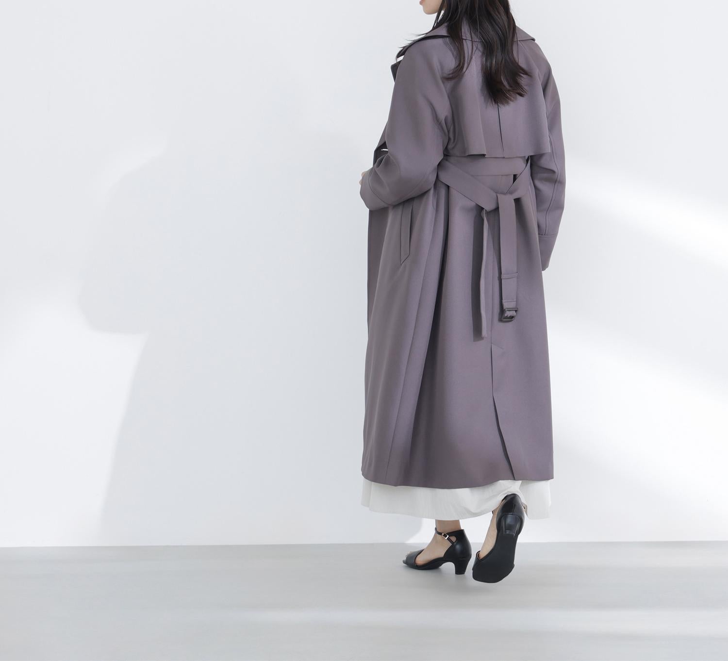 ラグランフォルムカルゼコート チャコール1