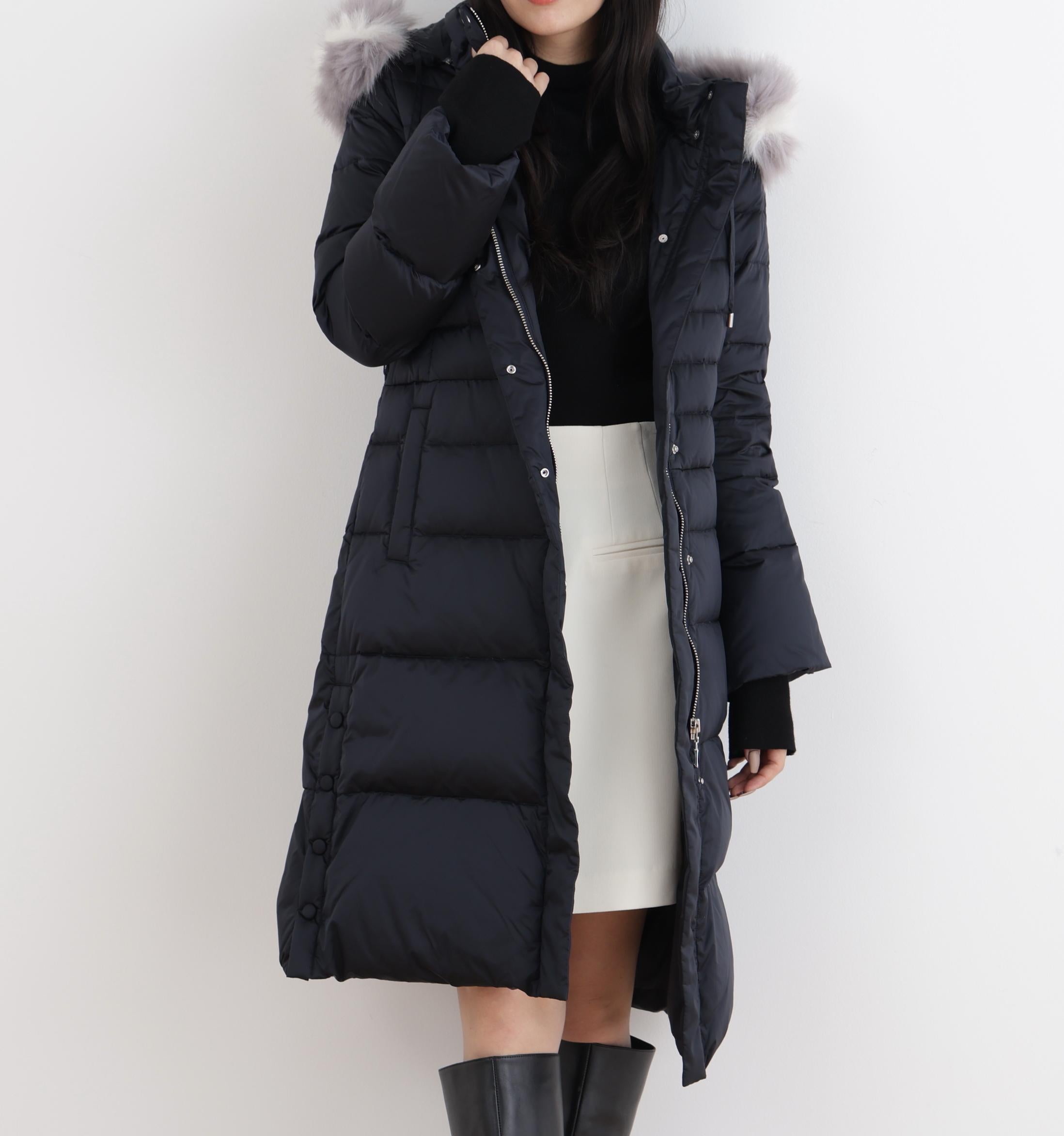 Taffeta Long Down Coat