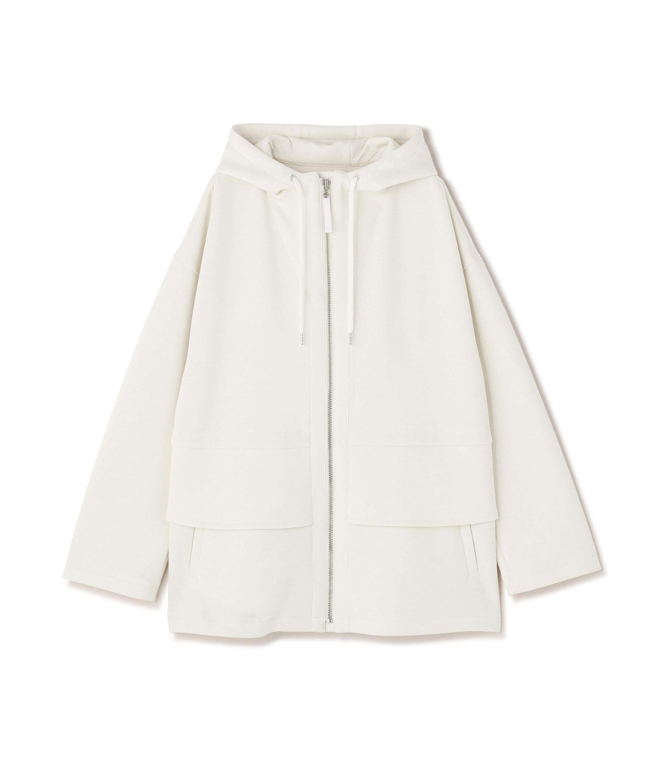 ウエストフレアダンボールフーディー エクリュ1