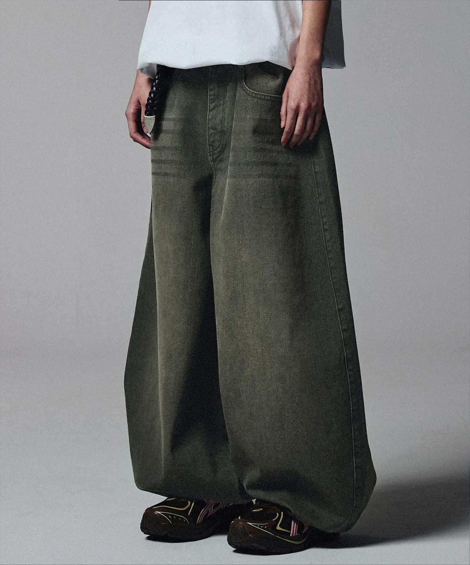 NOT4NERD/ノットフォーナード/EXTRA WIDE BALLOON PANTS カーキ