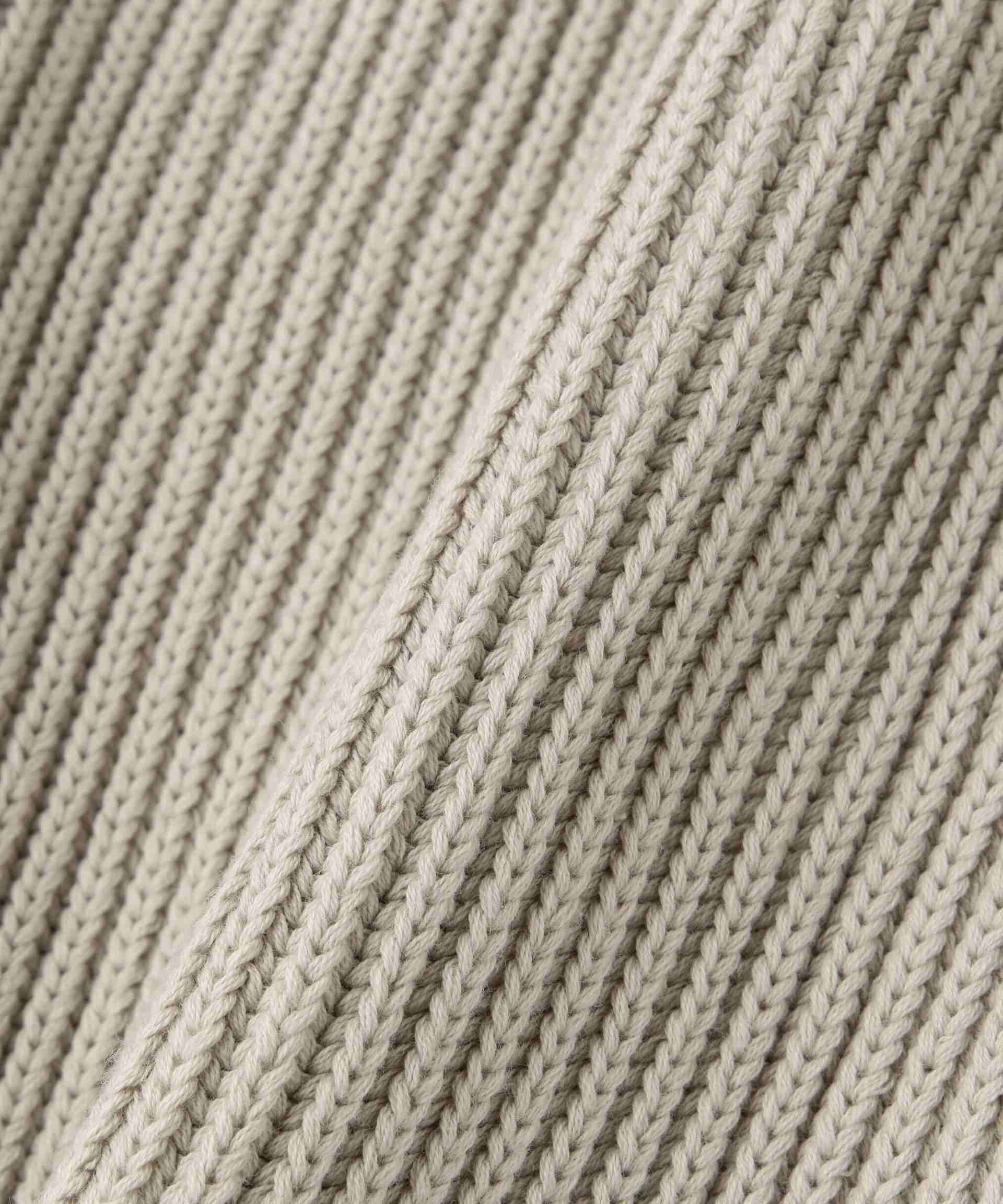 Toionie/トワロニエ/Half Zip Knit シルバー