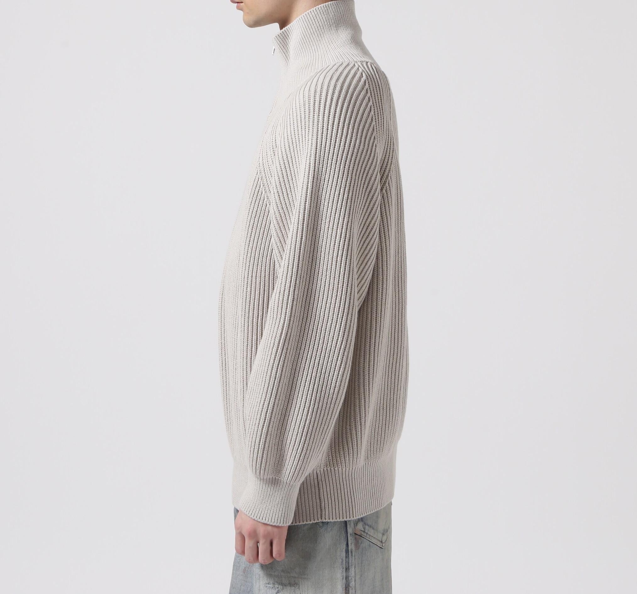 Toionie/トワロニエ/Half Zip Knit シルバー