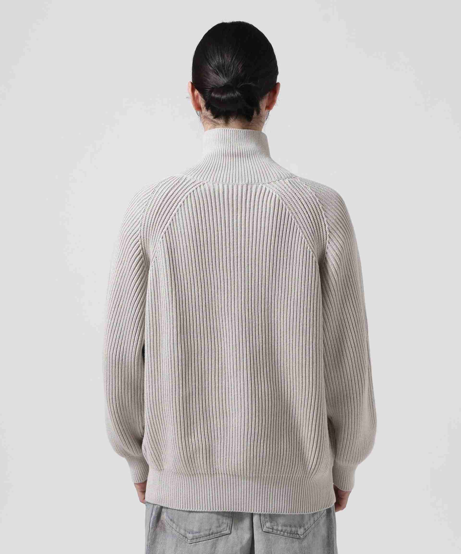 Toionie/トワロニエ/Half Zip Knit シルバー