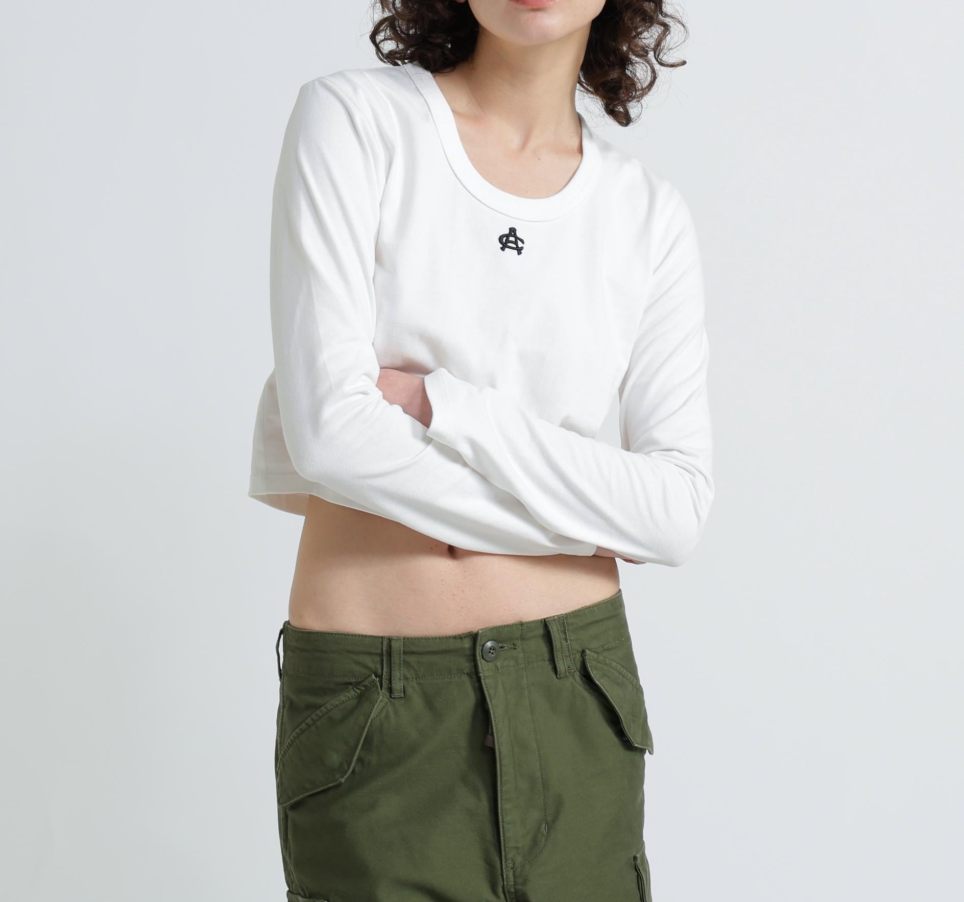 《WOMAN/直営店限定》SHO>T EMR>OIDE>Y LOGO T-SHI>T オフホワイト3