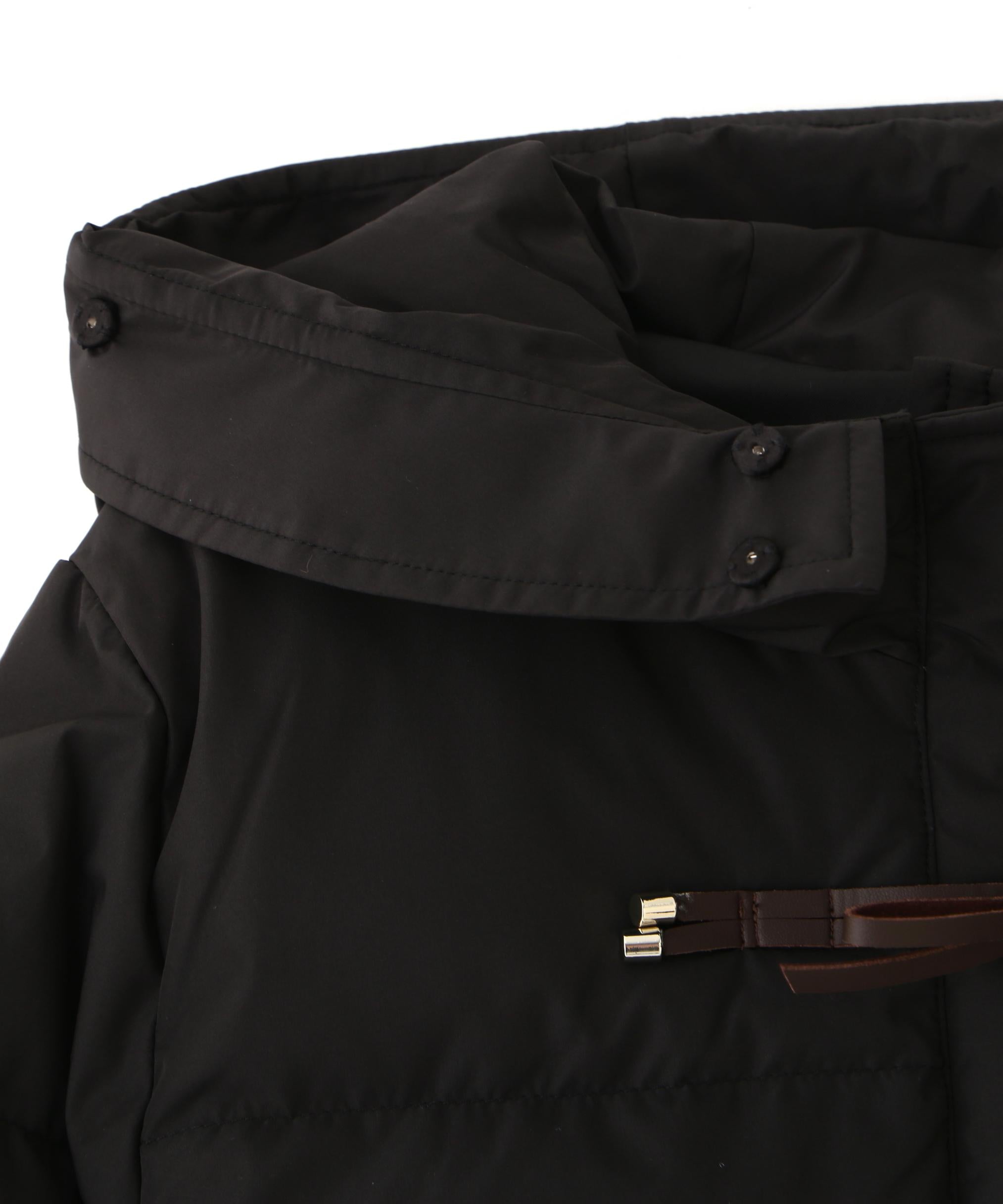 リボンダッフルダウン ブラック