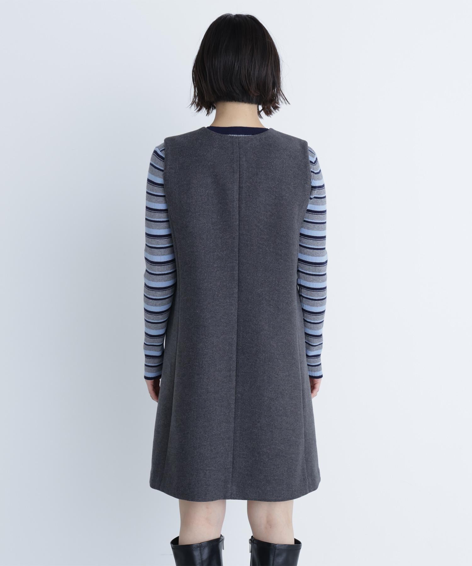 圧縮ミニジャンスカ チャコール1