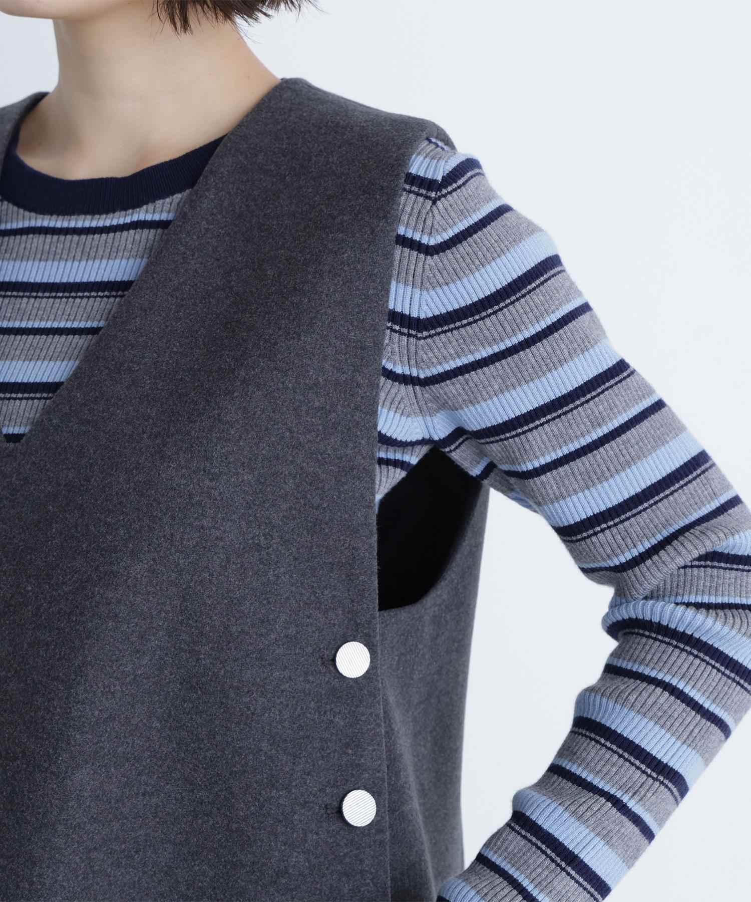 圧縮ミニジャンスカ チャコール1