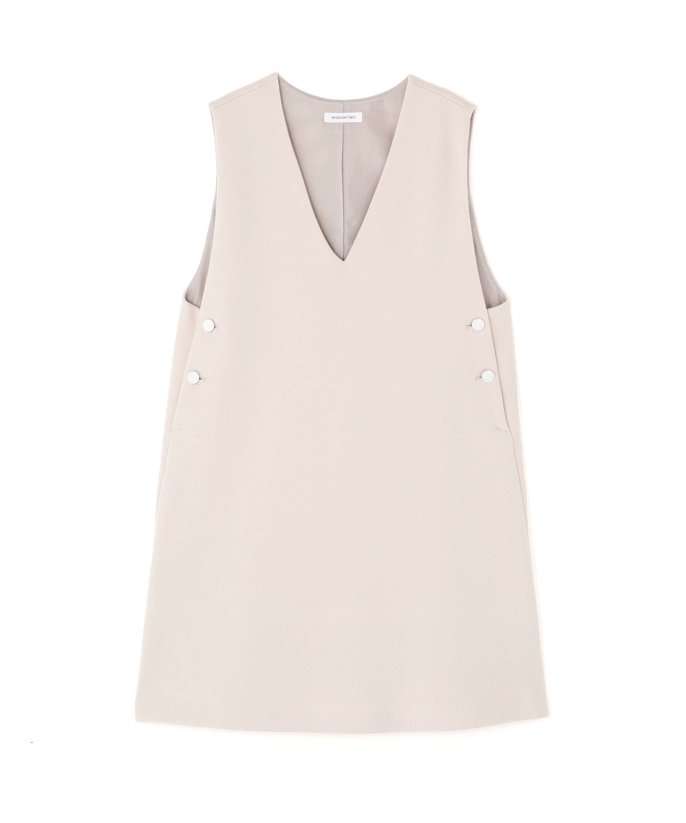 圧縮ミニジャンスカ アイボリー1