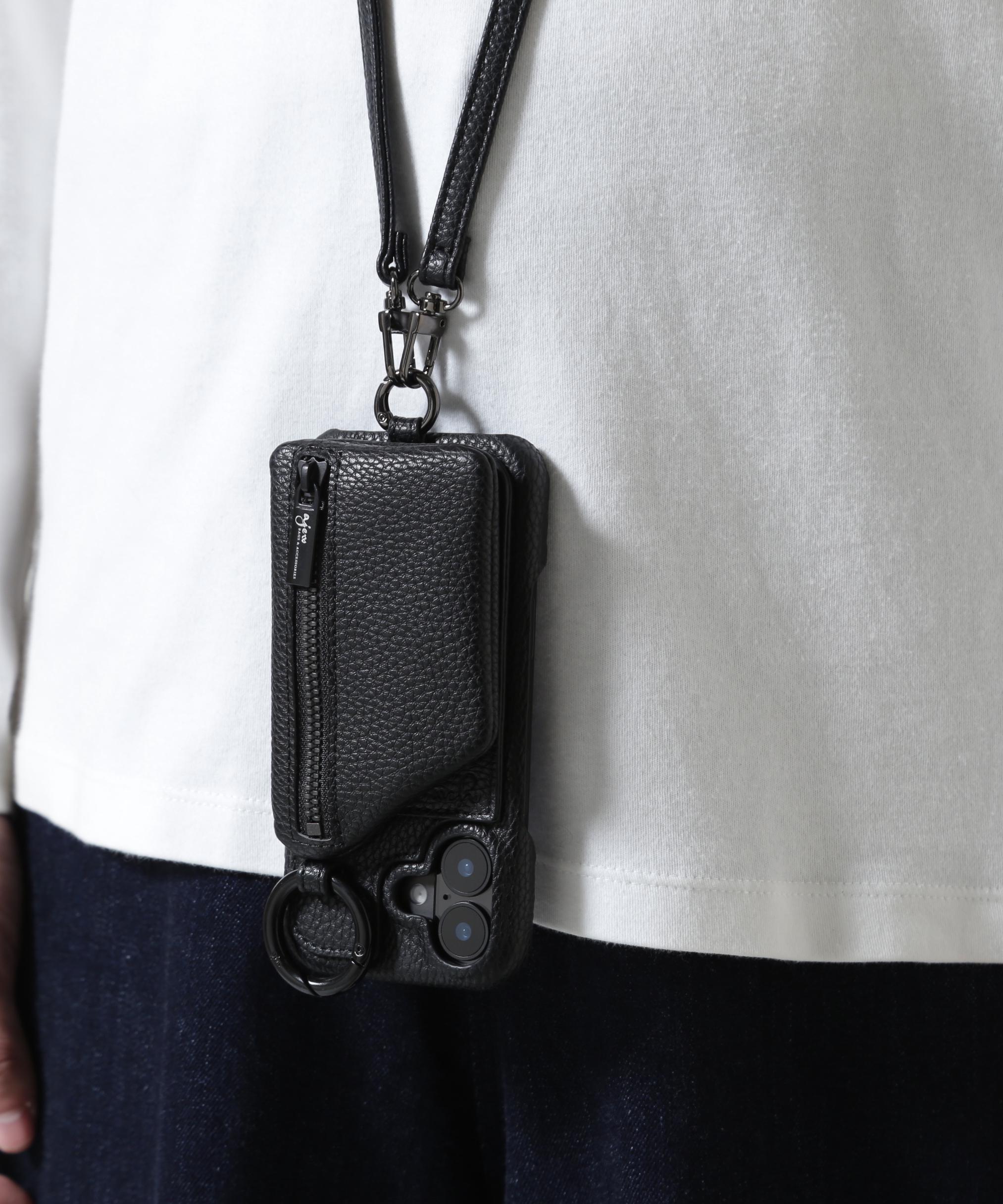 ajew/エジュー/別注iPhone16/16Pro/17/17Pro ブラック