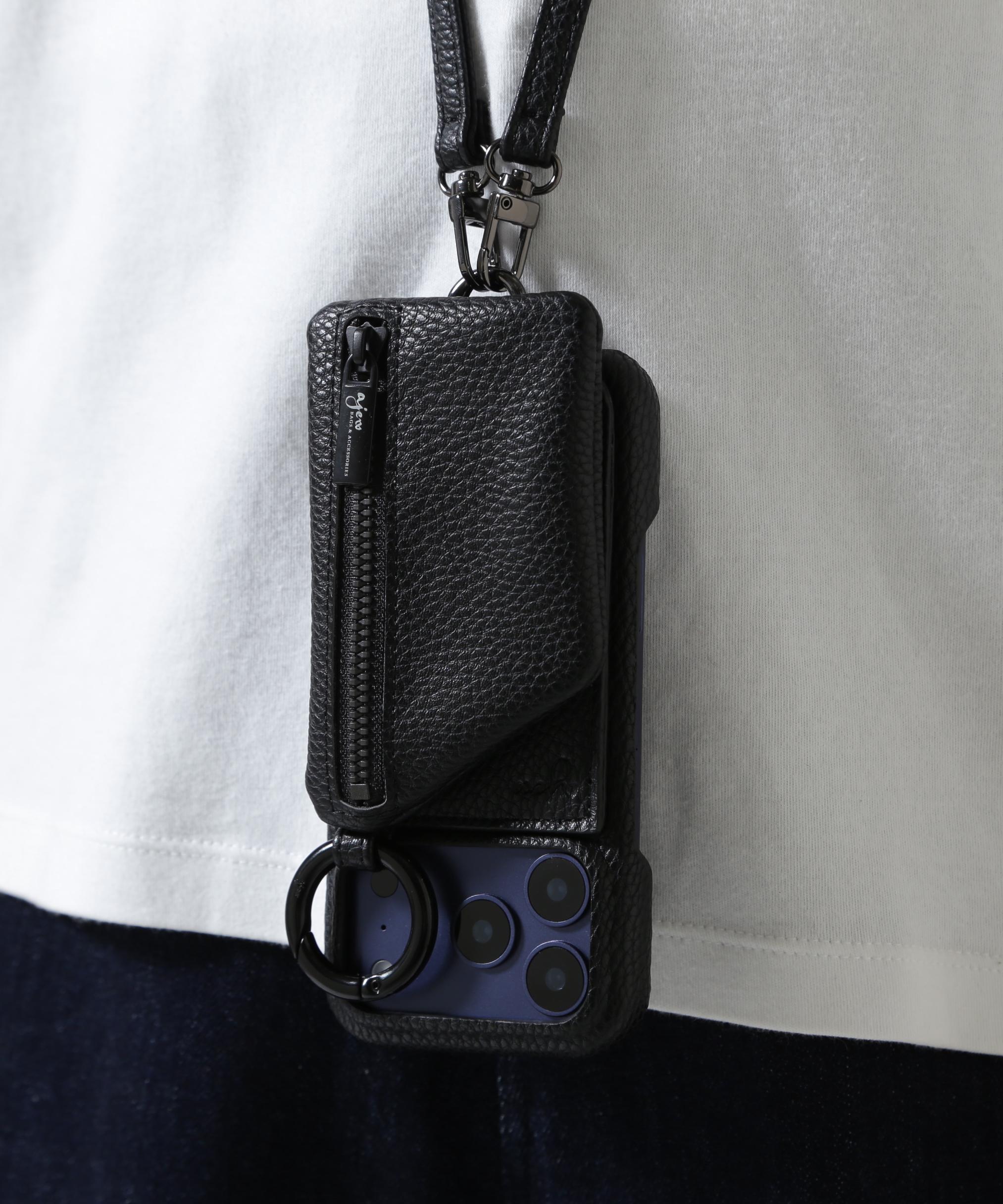 ajew/エジュー/別注iPhone16/16Pro/17/17Pro ブラック