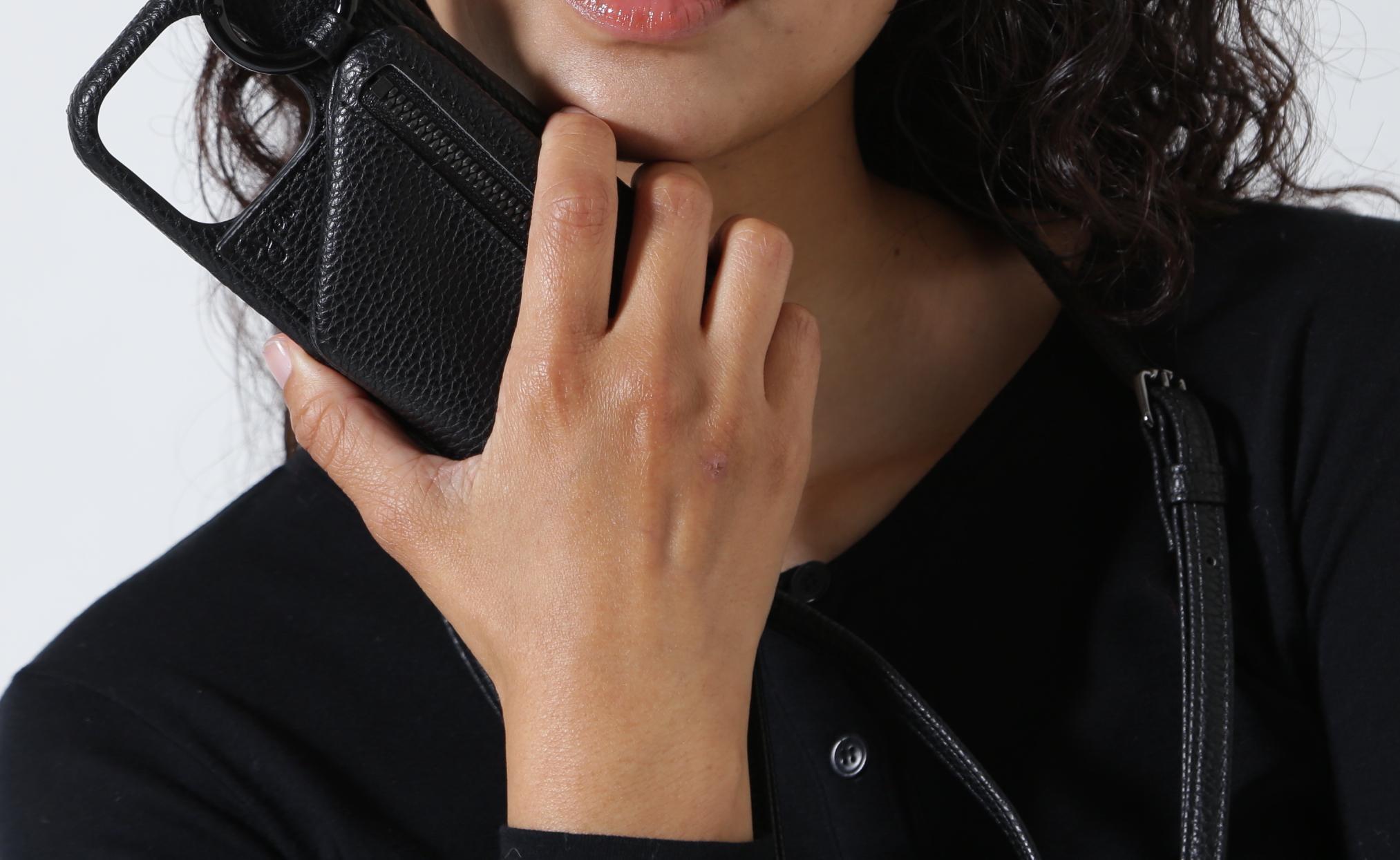 ajew/エジュー/別注iPhone16/16Pro/17/17Pro ブラック