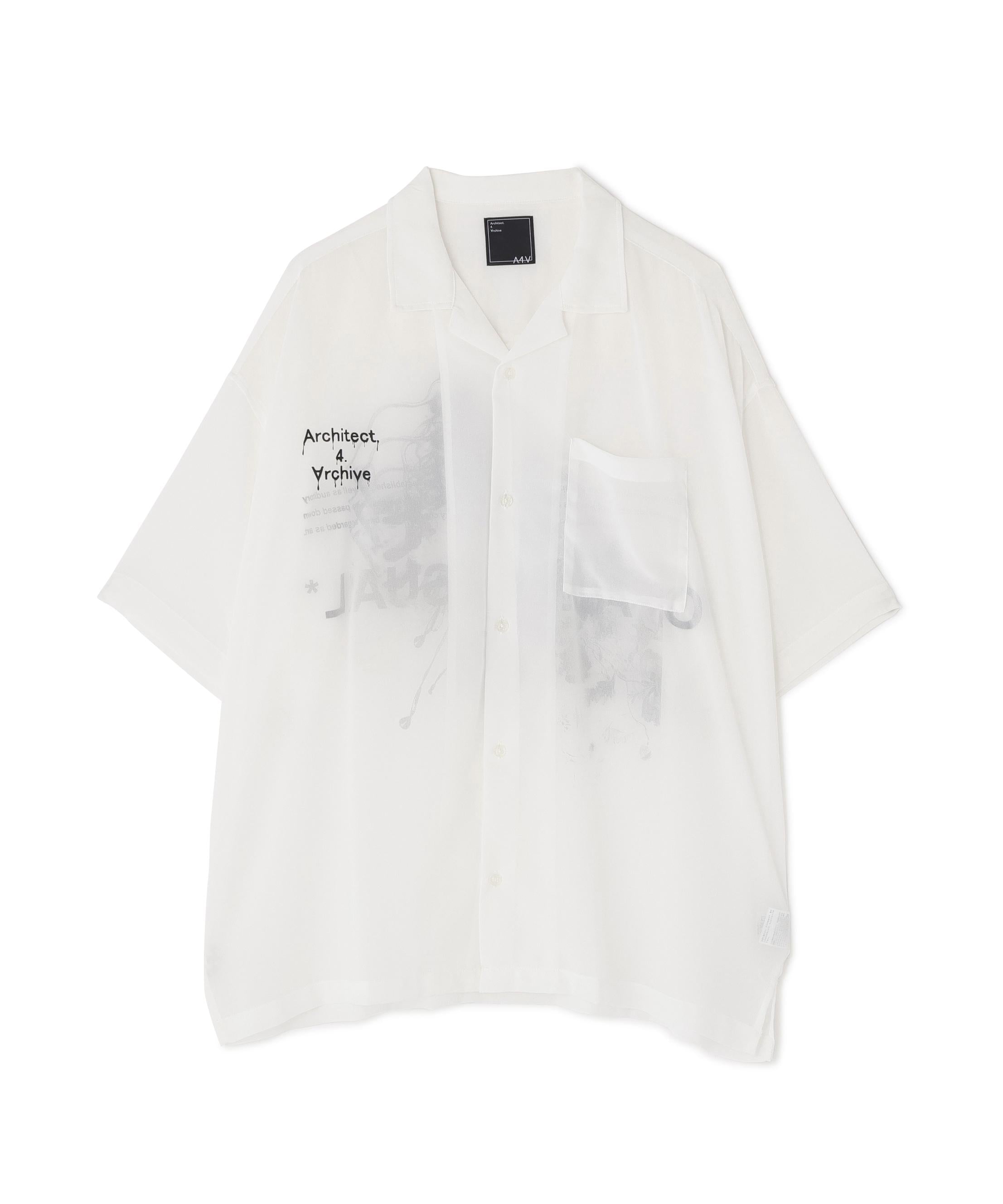 A4A/エーフォーエー/PAINT S/S SHIRTS ホワイト